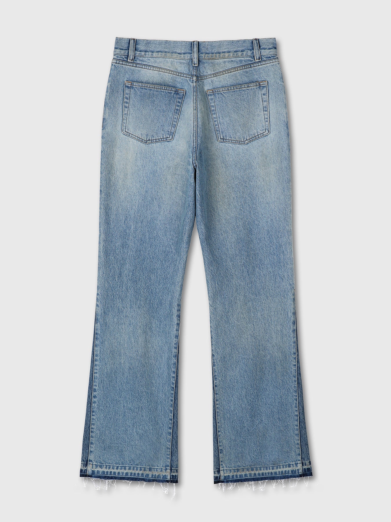 Tonywack - Flared-Leg Reconstructed Denim Jeans (Washed Light Blue) product image 7 | TRAB K-Fashion Australia