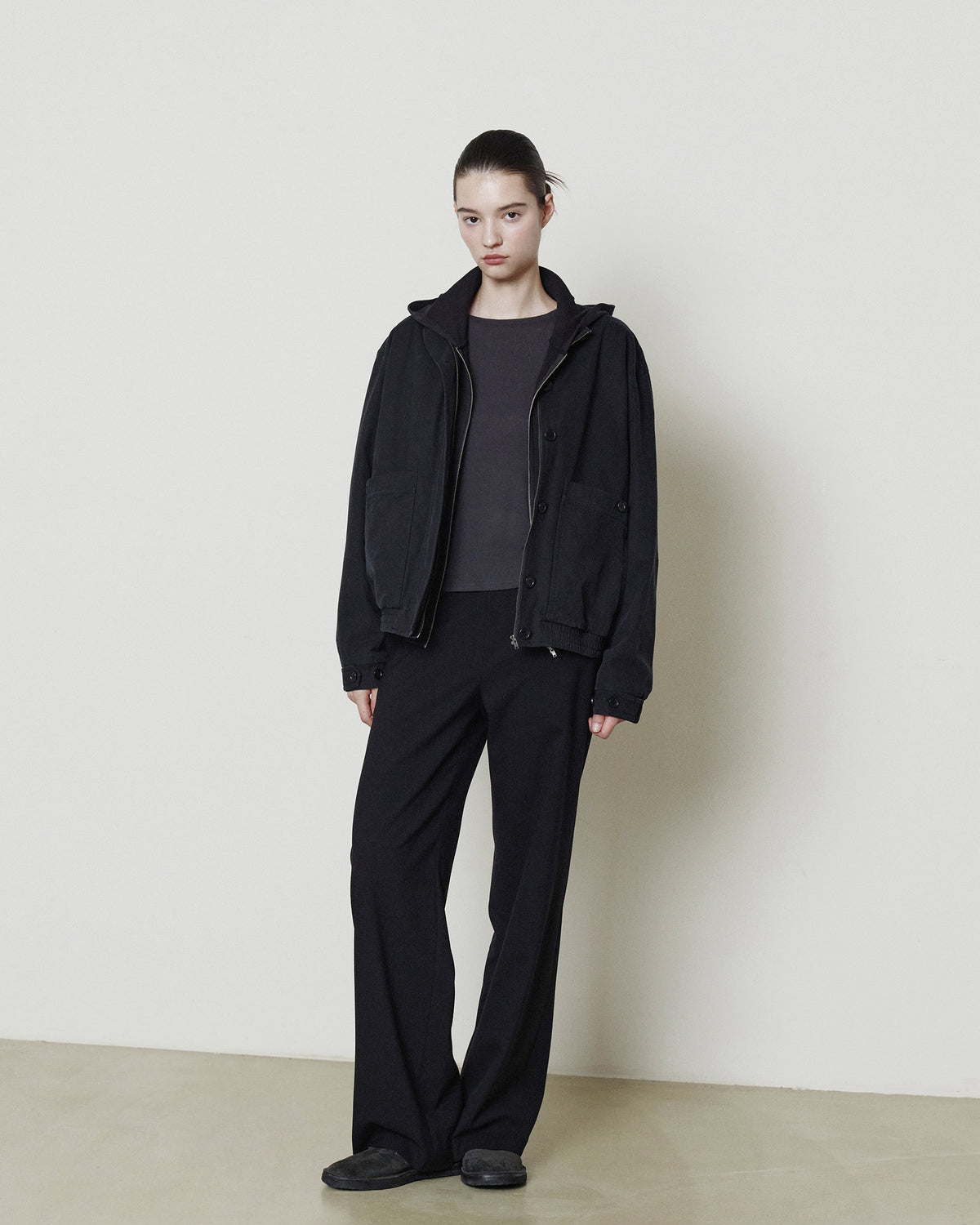 Brownyard - [Pre-Order – Ships September 18] W Washed Explorer Jacket (Black) product image 2 | TRAB K-Fashion Australia