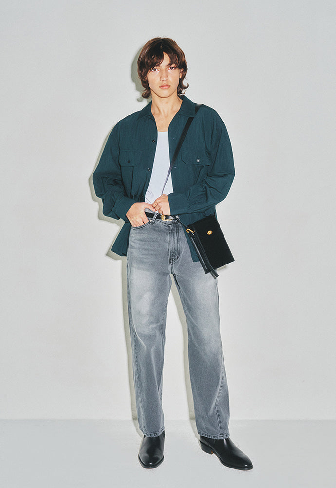 Tonywack - Twist-Cut Denim Jeans (Washed Grey) product image 3 | TRAB K-Fashion Australia