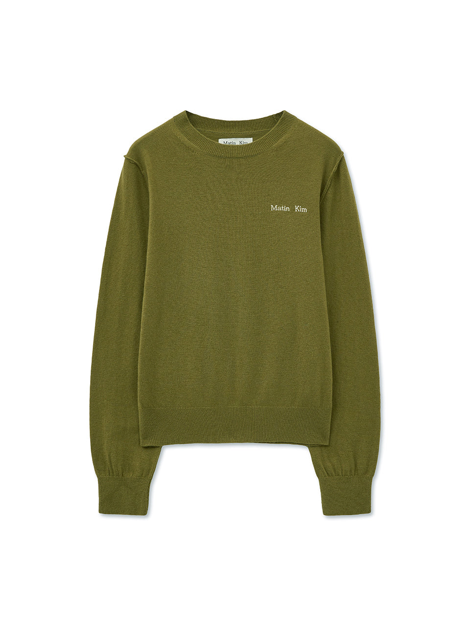 Matin Kim - Cashmere Blended Round Knit Pullover (Grey) product image 16 | TRAB K-Fashion Australia