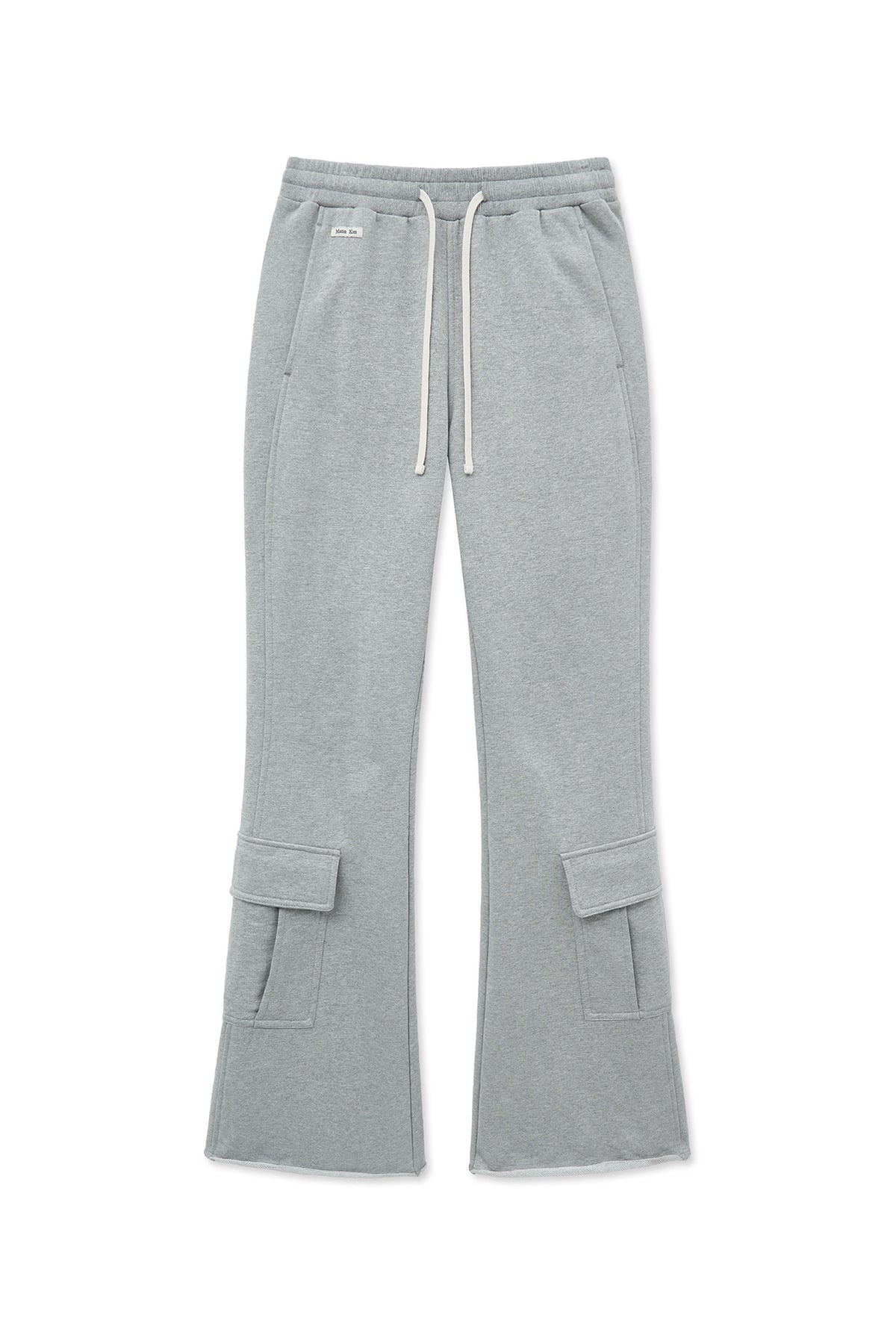 Matin Kim - Boots Cut Slim Cargo Sweatpants (Grey) product image 1 | TRAB K-Fashion Australia