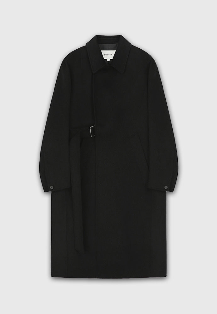 Tonywack - Double-Faced Wool And Cashmere Belted Coat (Black) product image 7 | TRAB K-Fashion Australia