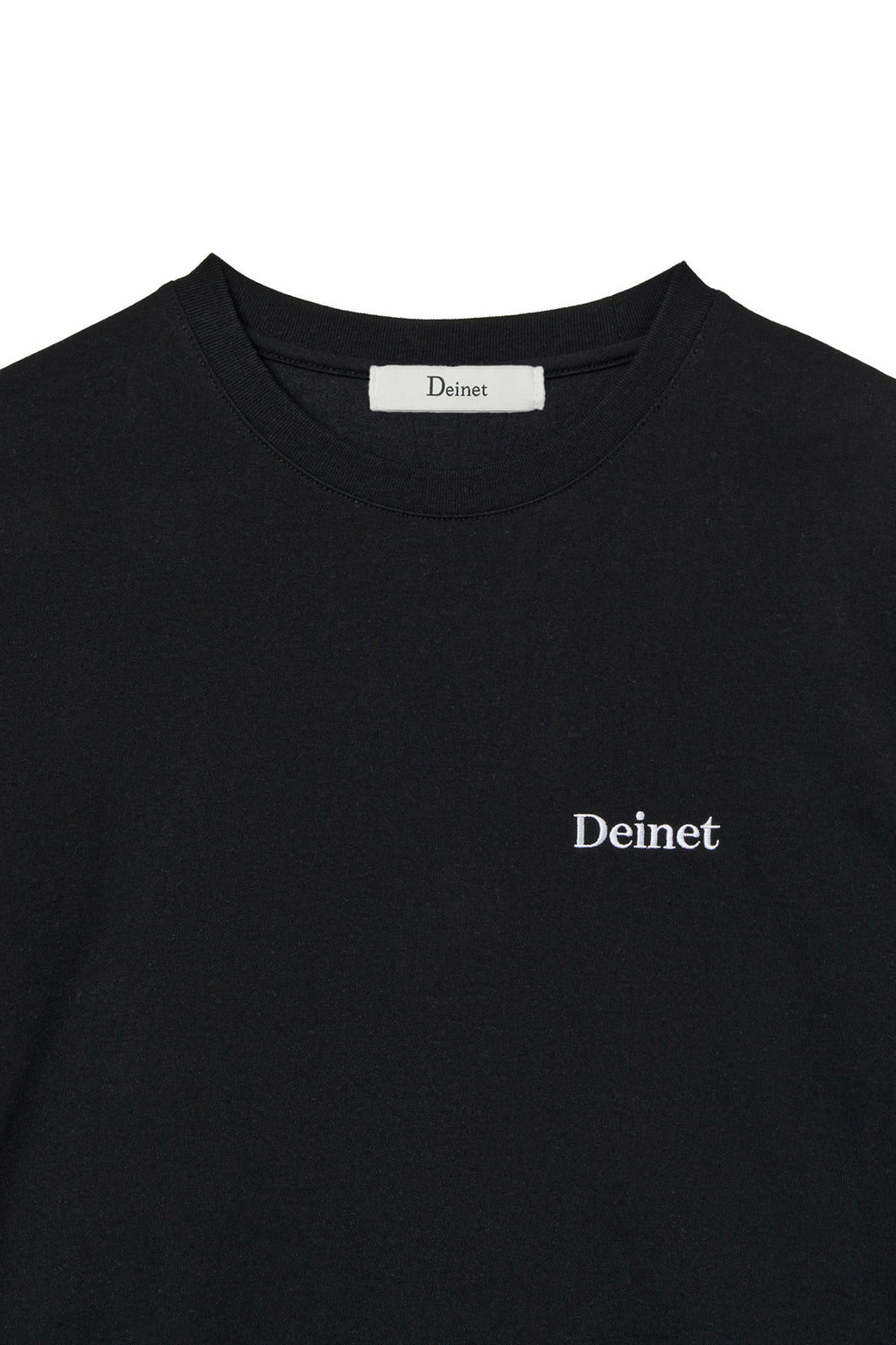 Deinet - Logo Embroidery Oversized T-Shirt (Black) product image 3 | TRAB K-Fashion Australia