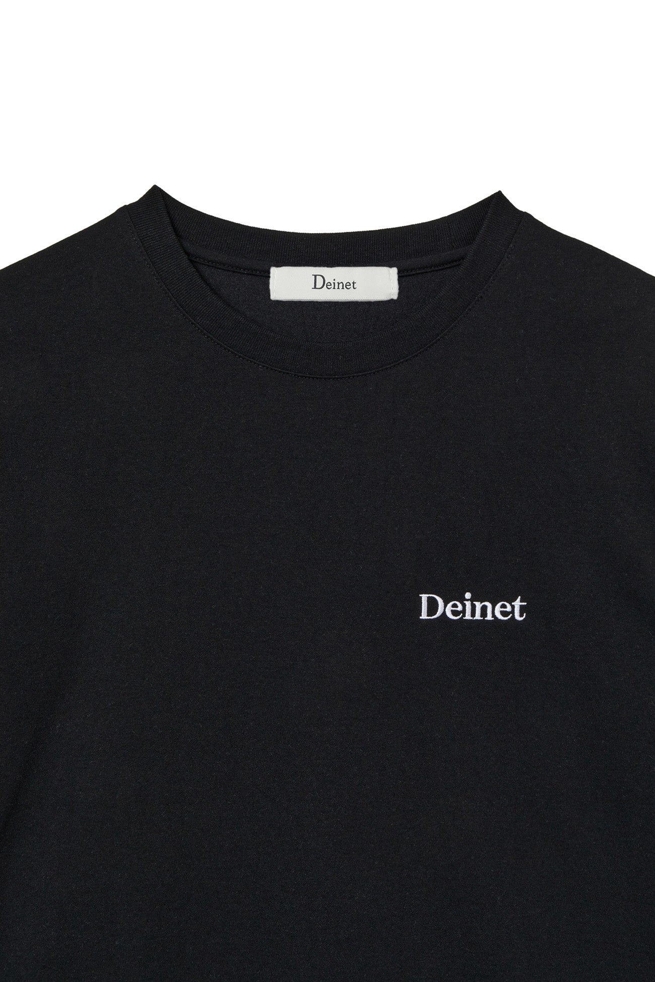 Deinet - Logo Embroidery Oversized T-Shirt (Black) product image 3 | TRAB K-Fashion Australia