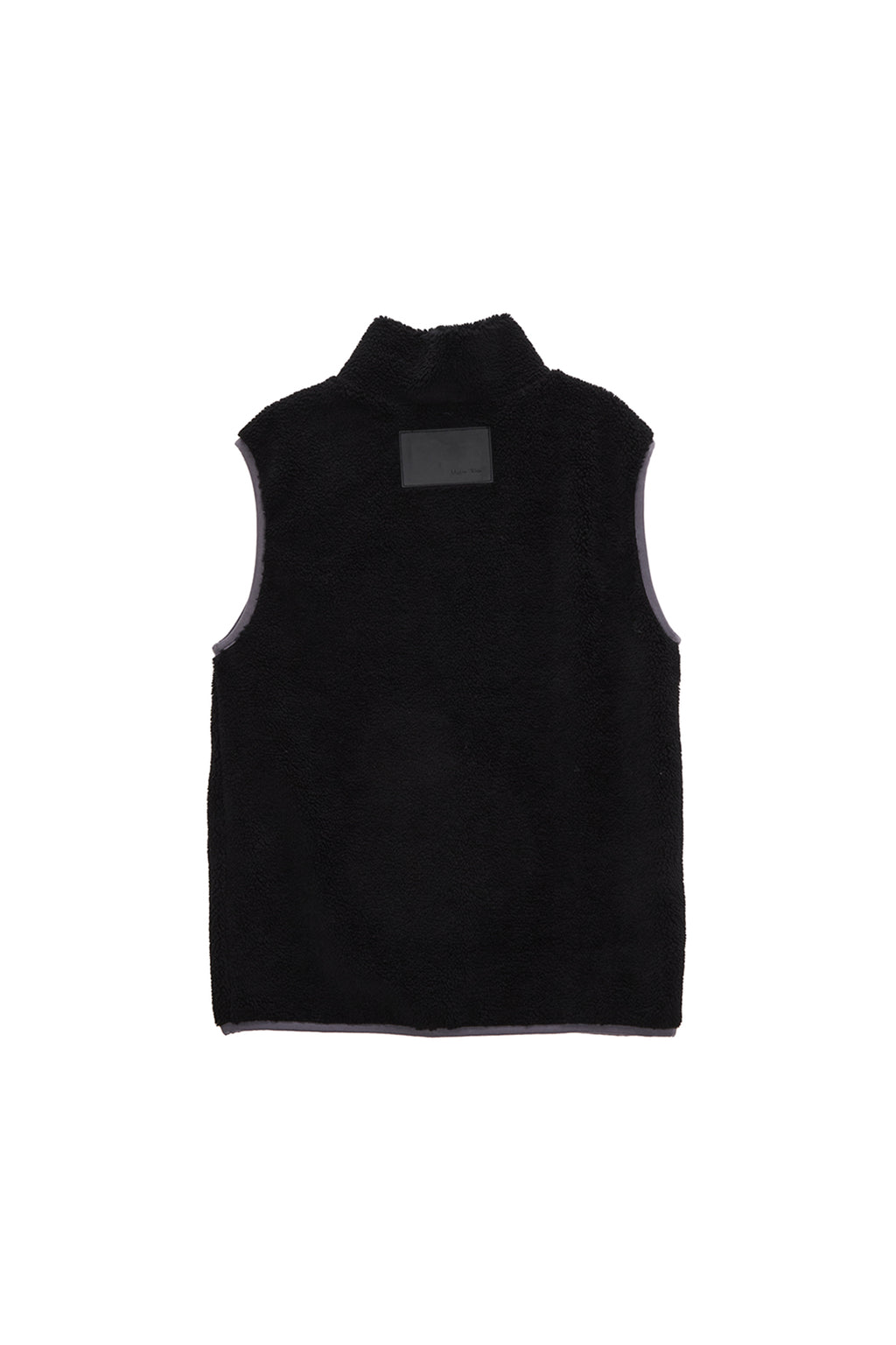Matin Kim - Round Pocket Fleece Vest (Black) product image 2 | TRAB K-Fashion Australia