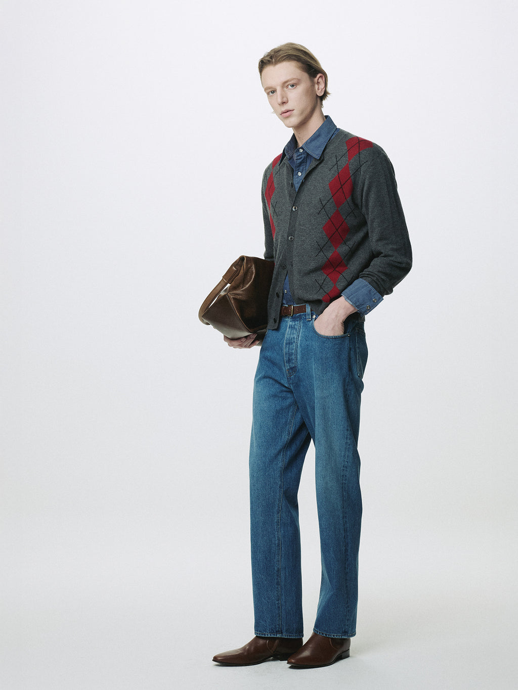 Tonywack - Tailored Denim Jeans (Mid Blue) product image 5 | TRAB K-Fashion Australia