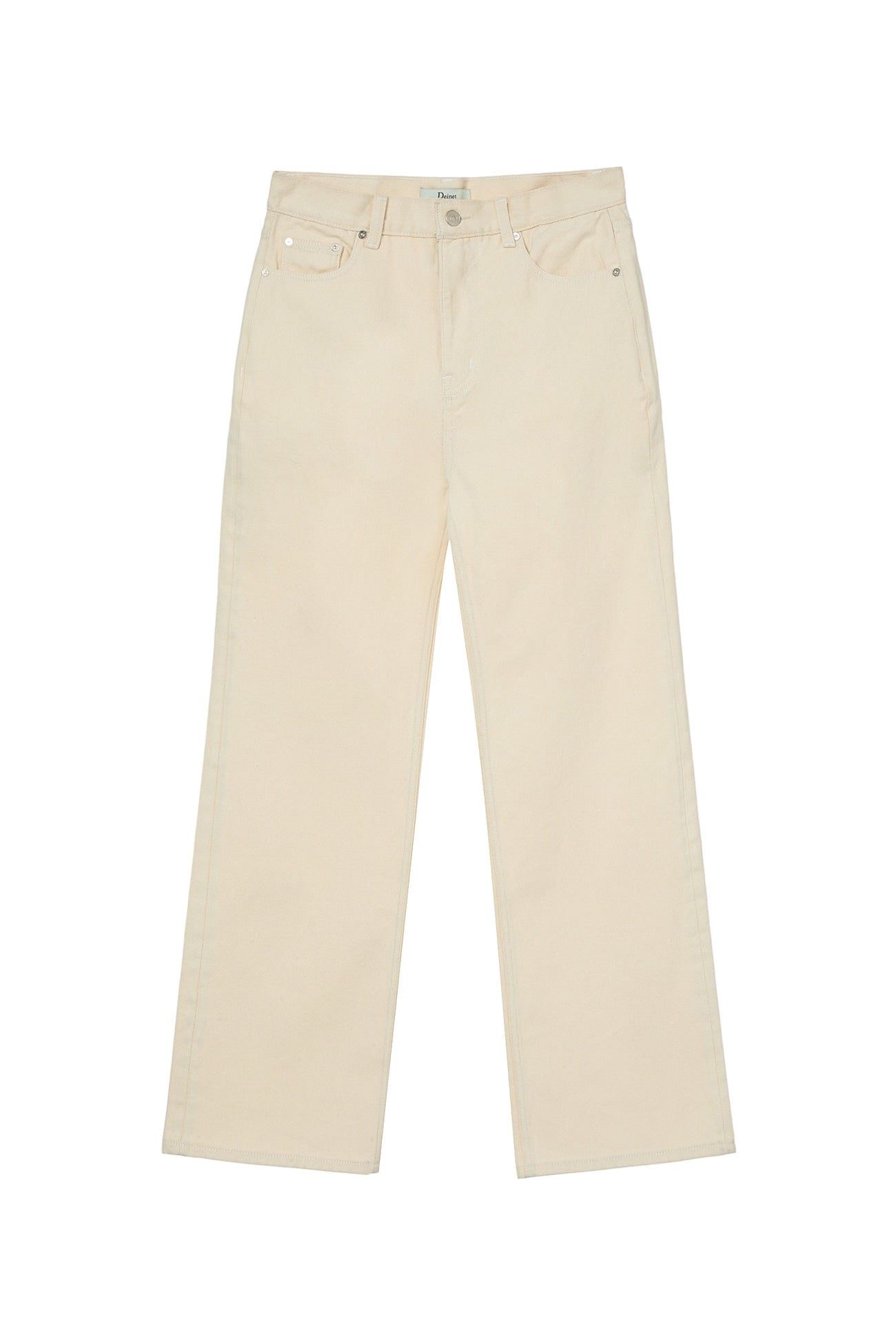 Deinet - Straight Denim Pants (Oatmeal) product image 4 | TRAB K-Fashion Australia