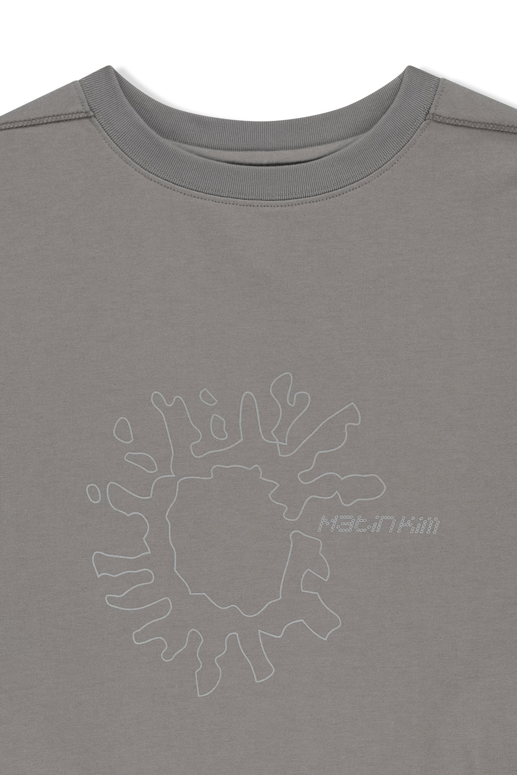 Matin Kim - Matin Pace Sunburst Graffiti Covered Top (Charcoal) product image 3 | TRAB K-Fashion Australia