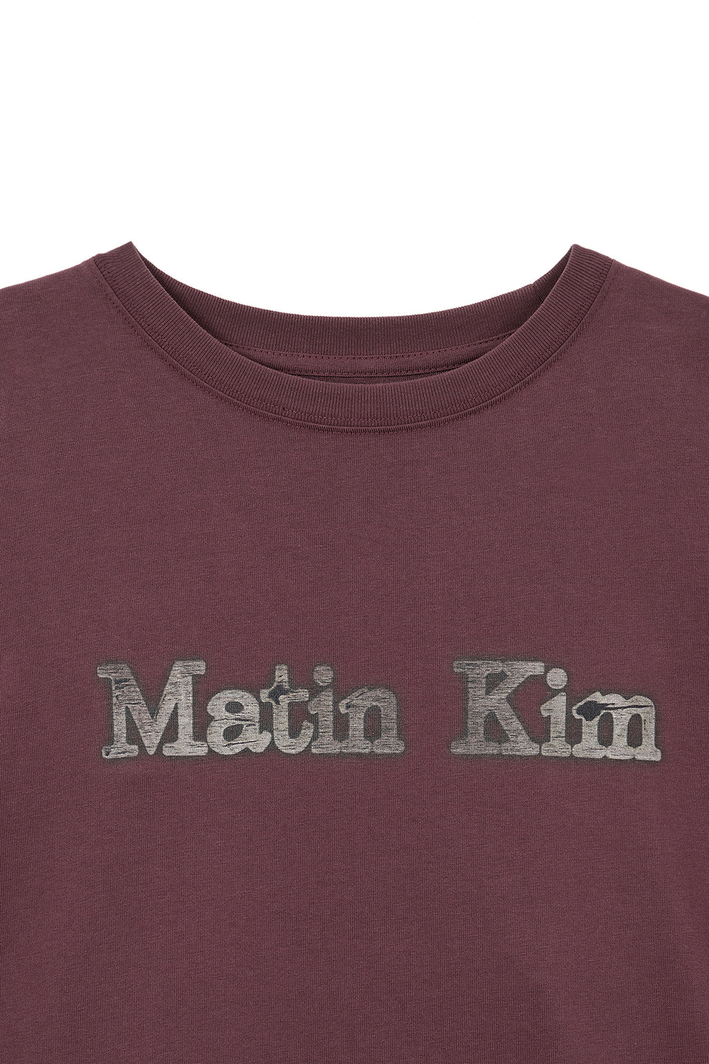 Matin Kim - Vintage Logo Graphic Top (Burgundy) product image 3 | TRAB K-Fashion Australia