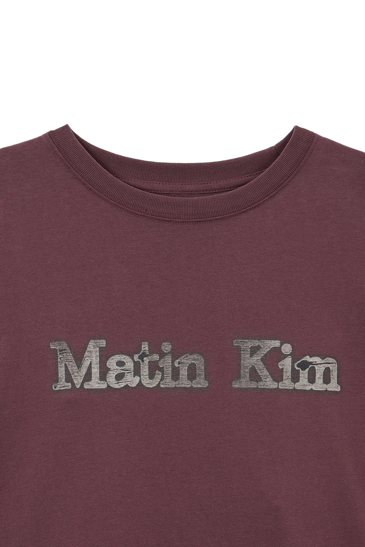 Matin Kim - Vintage Logo Graphic Top (Burgundy) product image 3 | TRAB K-Fashion Australia