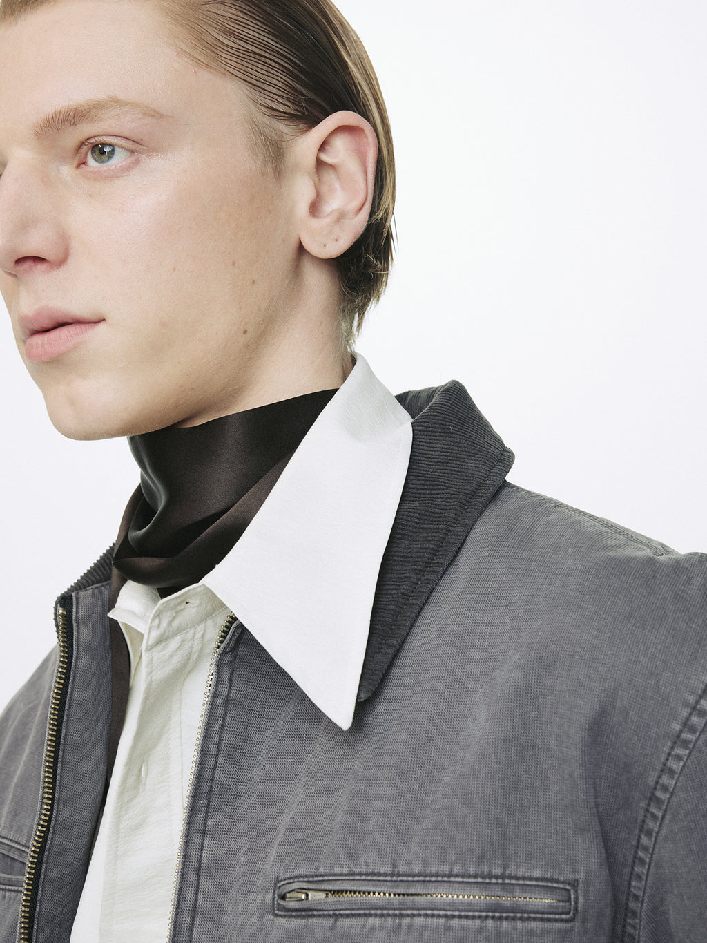 Tonywack - Garment Washed Zip Work Jacket (Faded Ink) product image 8 | TRAB K-Fashion Australia