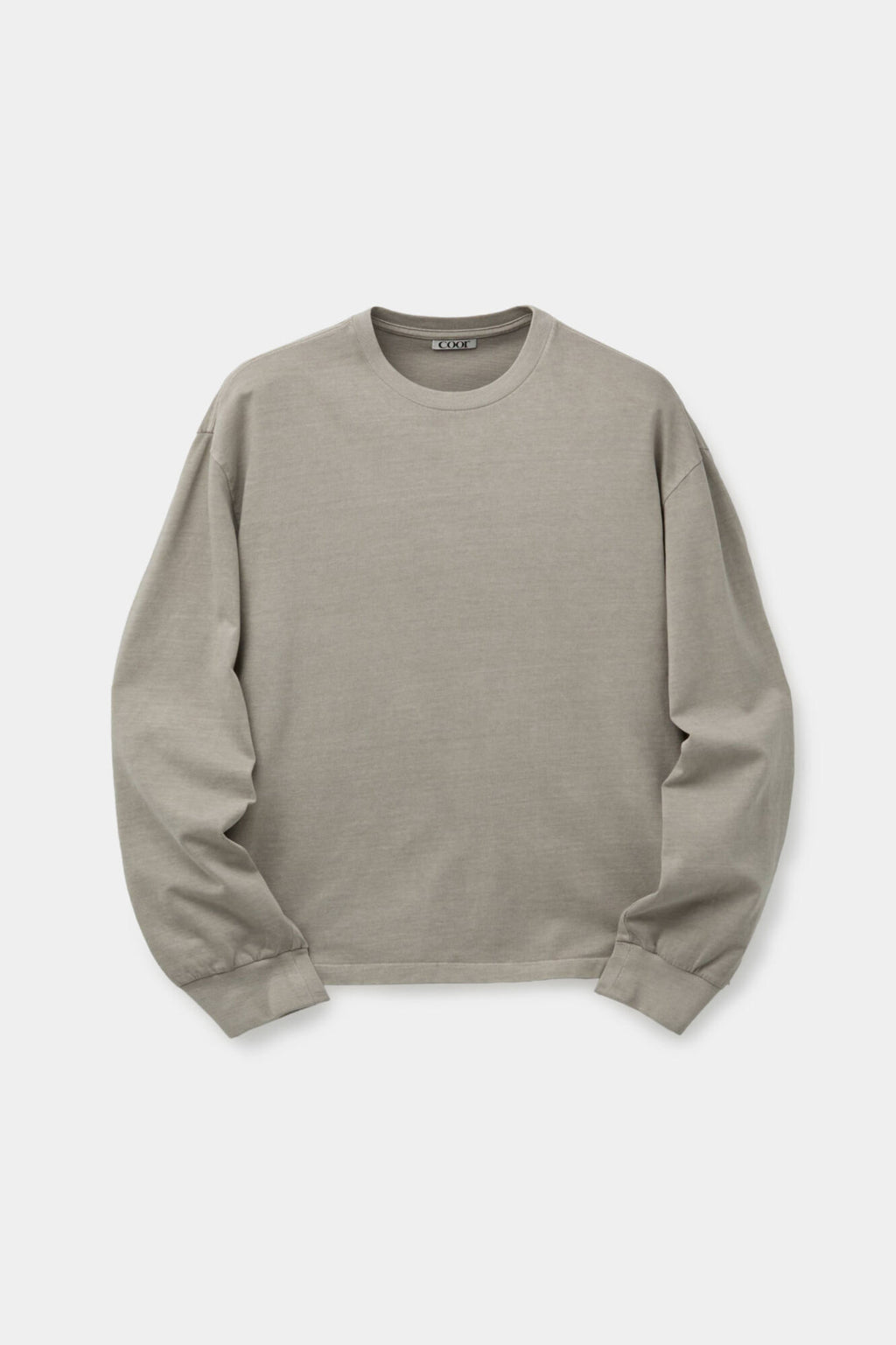 Coor - Pigment Dying Cotton Long Sleeve (Washed Brown) product image 1 | TRAB K-Fashion Australia