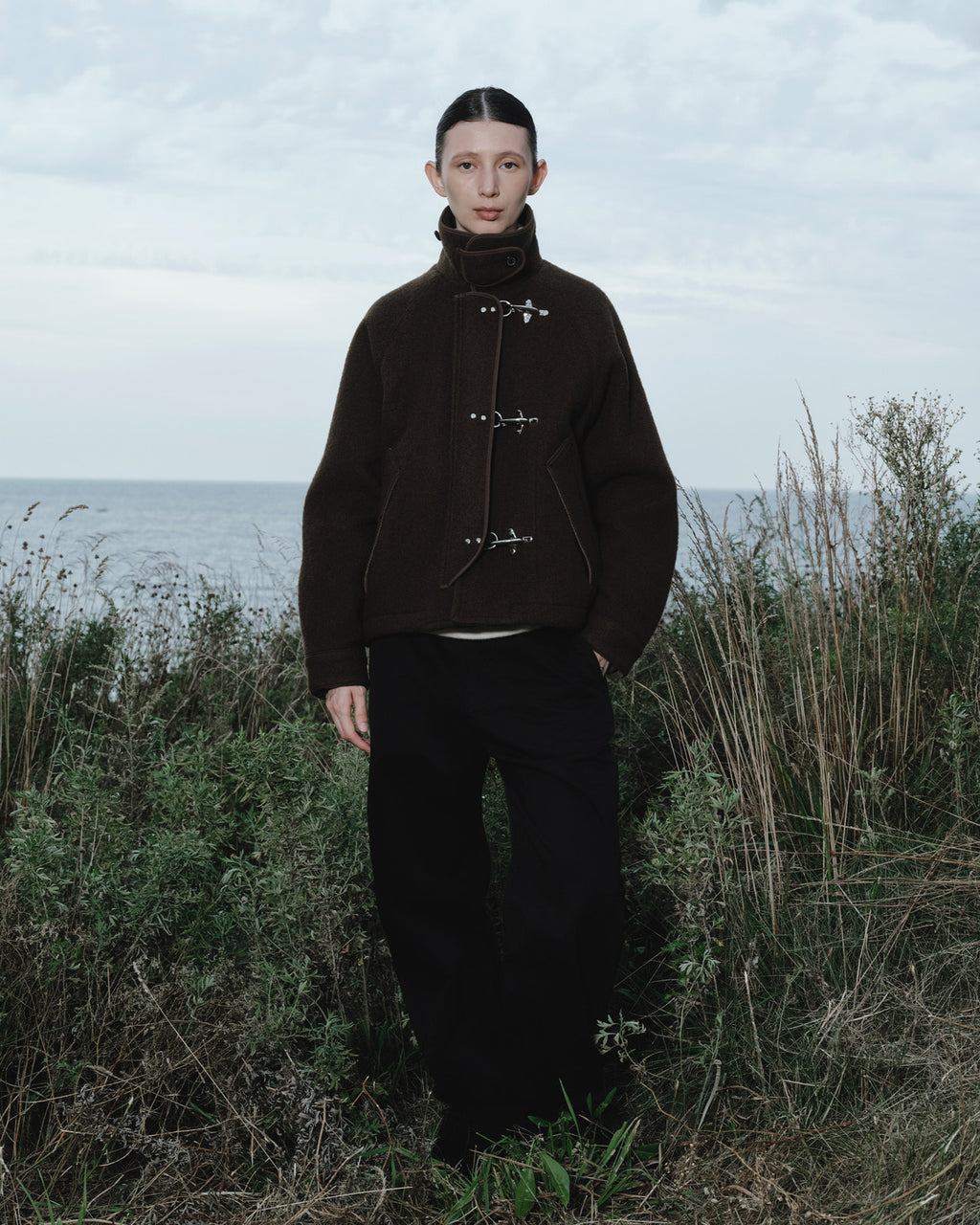 Eastlogue - Balloon Fireman Jacket (Olive Brown) product image 1 | TRAB K-Fashion Australia