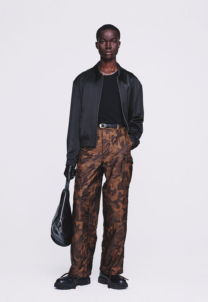 Tonywack - Super Fine Rayon Satin Zip Blouson (Black) product image 5 | TRAB K-Fashion Australia