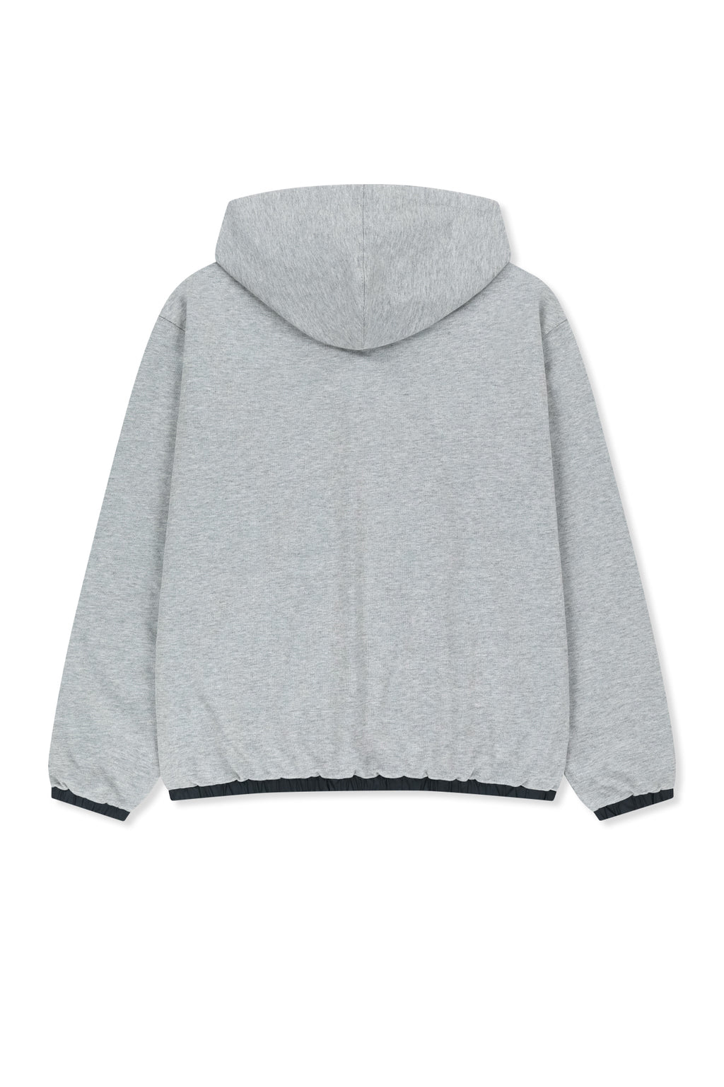 Matin Kim - Double Face Hoody Zip Up (Navy) product image 4 | TRAB K-Fashion Australia