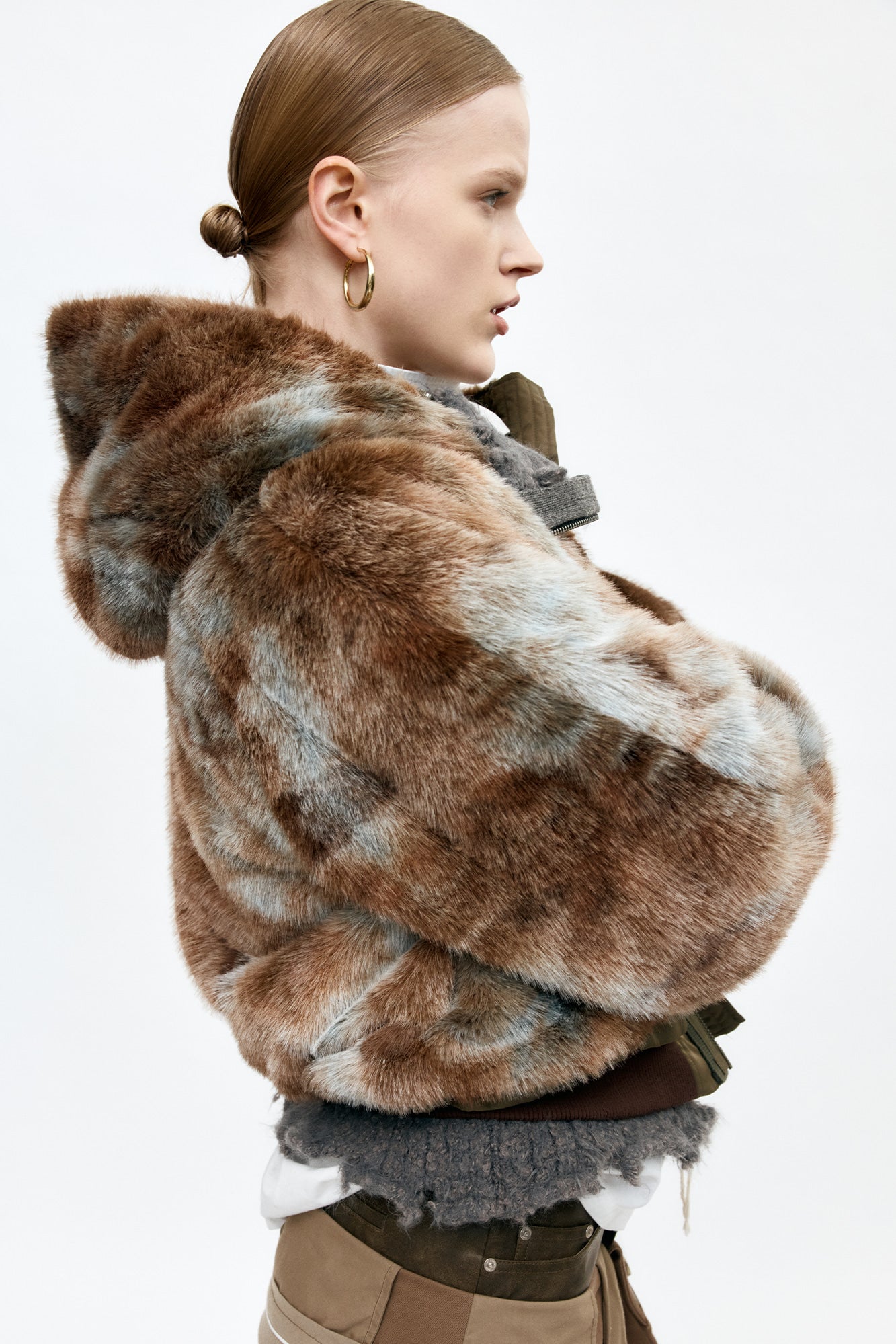 Andersson Bell - Vanessa Fur N2b Jacket (Brown) product image 6 | TRAB K-Fashion Australia