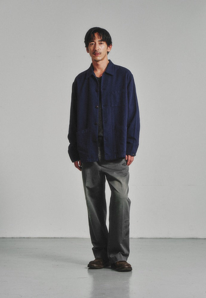 Art if acts - SILK NEP Work Jacket_Japanese Fabric (French Blue) product image 1 | TRAB K-Fashion Australia