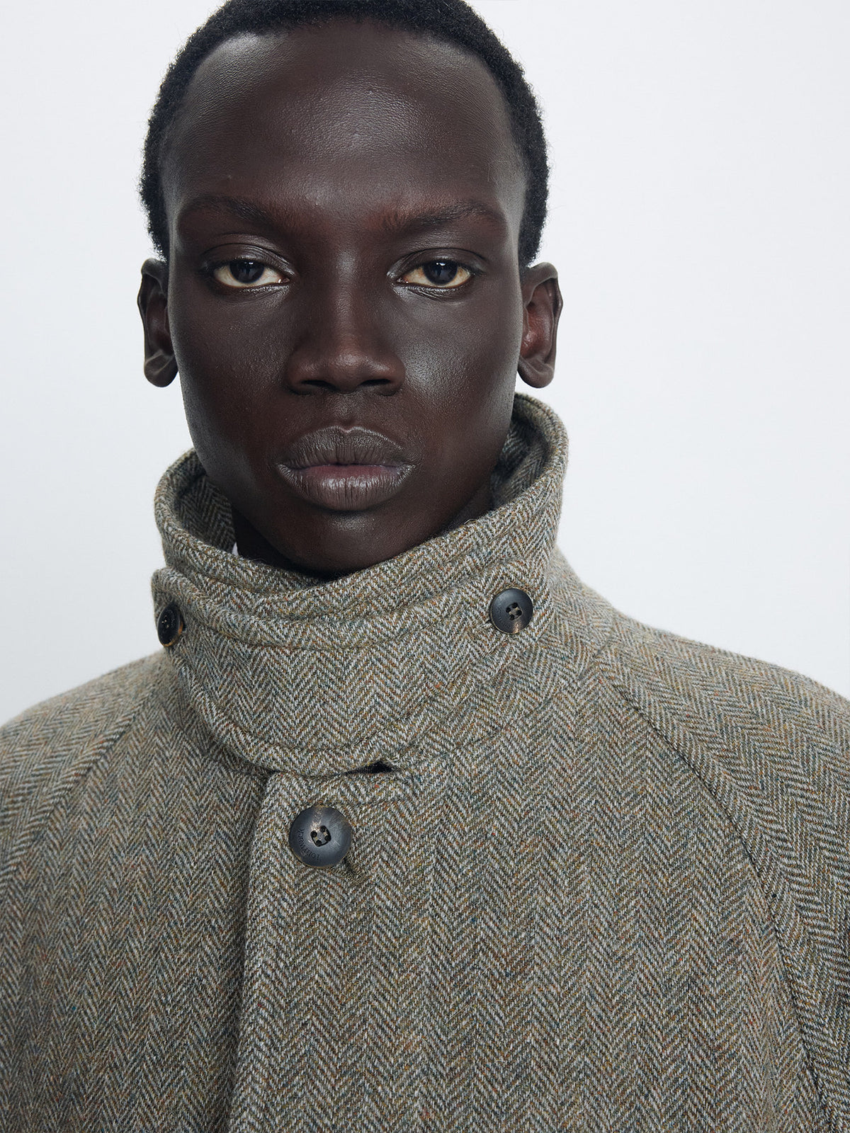 Tonywack - Herringbone Wool Raglan Overcoat (Patina Taupe) product image 8 | TRAB K-Fashion Australia