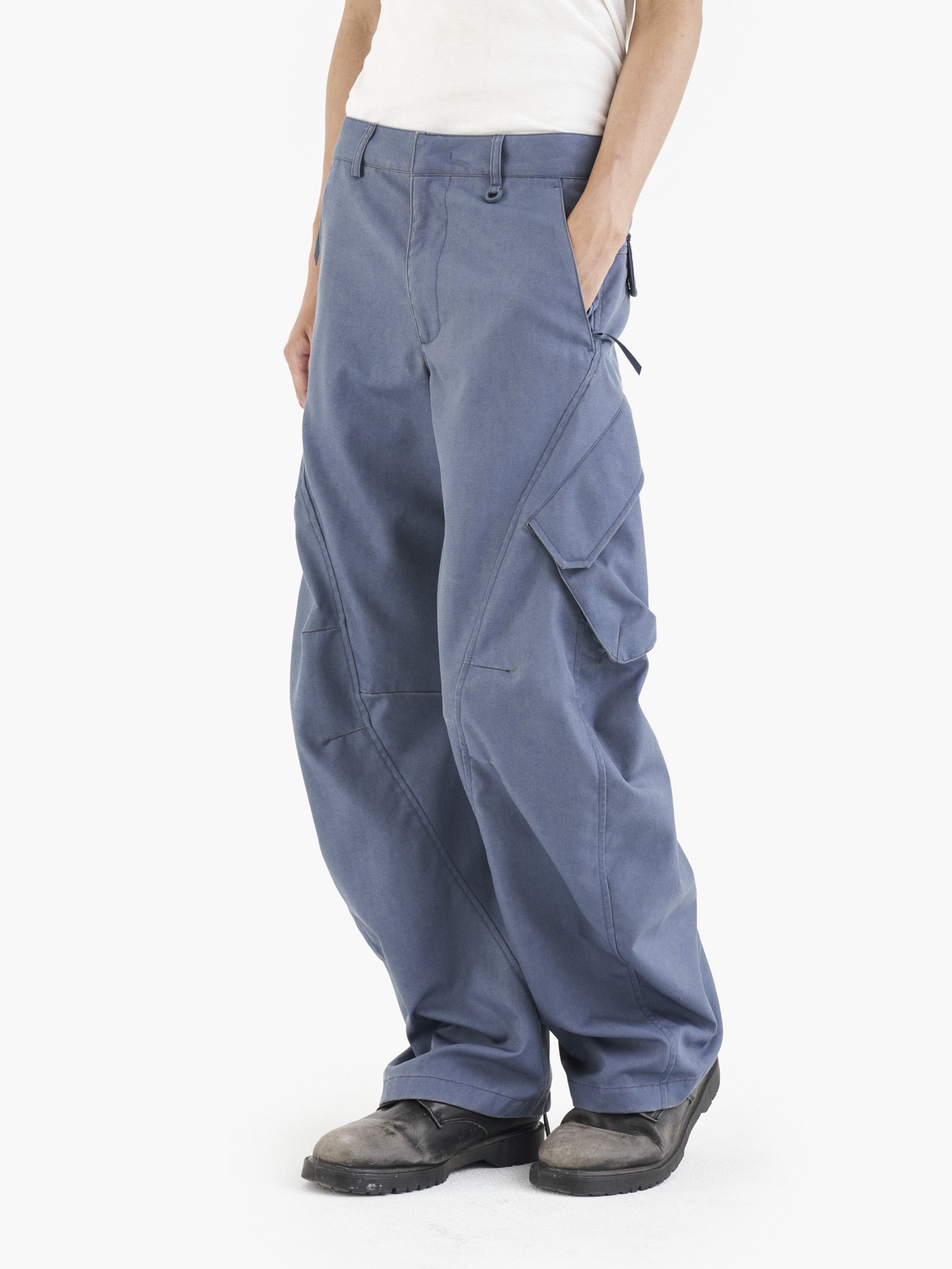 Jiyong Kim - Multi Pocket Trousers (Blue) product image 2 | TRAB K-Fashion Australia