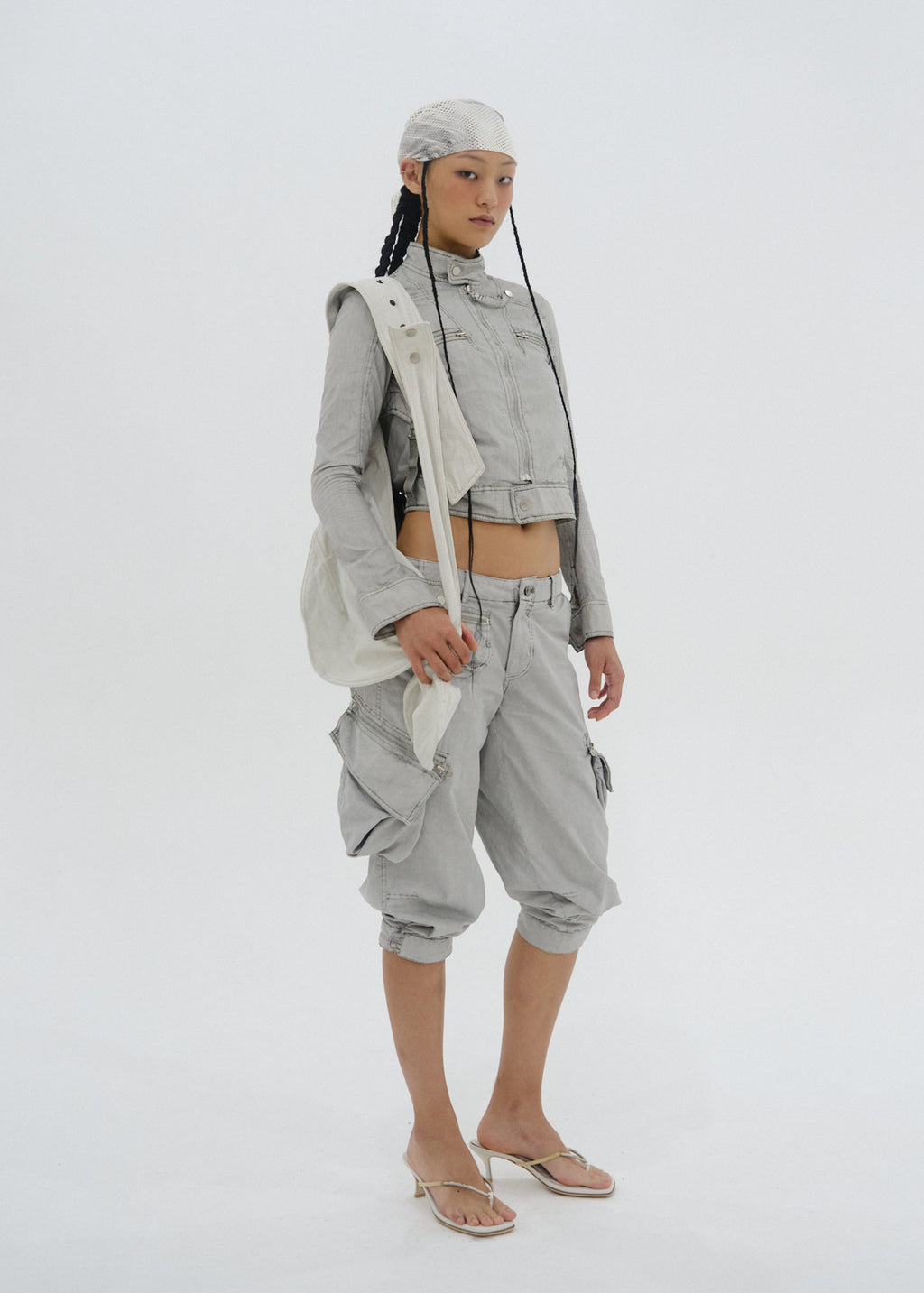 Hyein Seo - Convertible Pocket Pants (Moon Grey) product image 10 | TRAB K-Fashion Australia