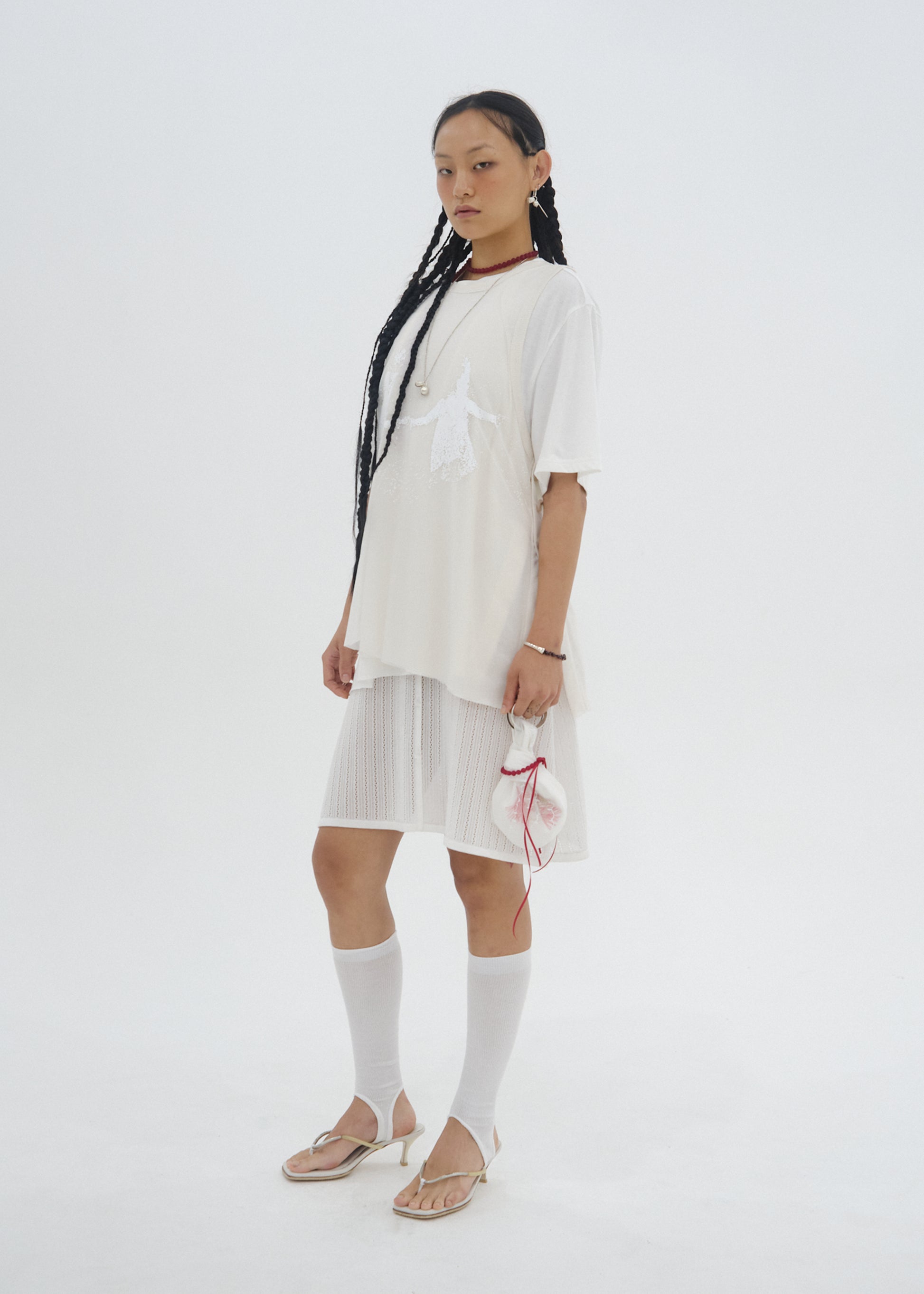 Hyein Seo - Double Layer T-Shirt (Ivory) product image 6 | TRAB K-Fashion Australia
