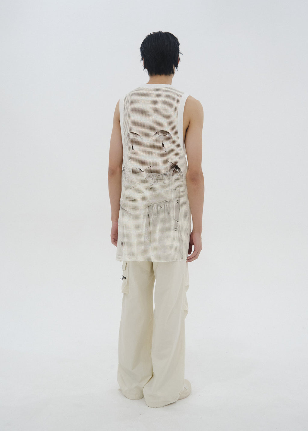 Hyein Seo - "JR" Mesh Sleeveless (White) product image 6 | TRAB K-Fashion Australia