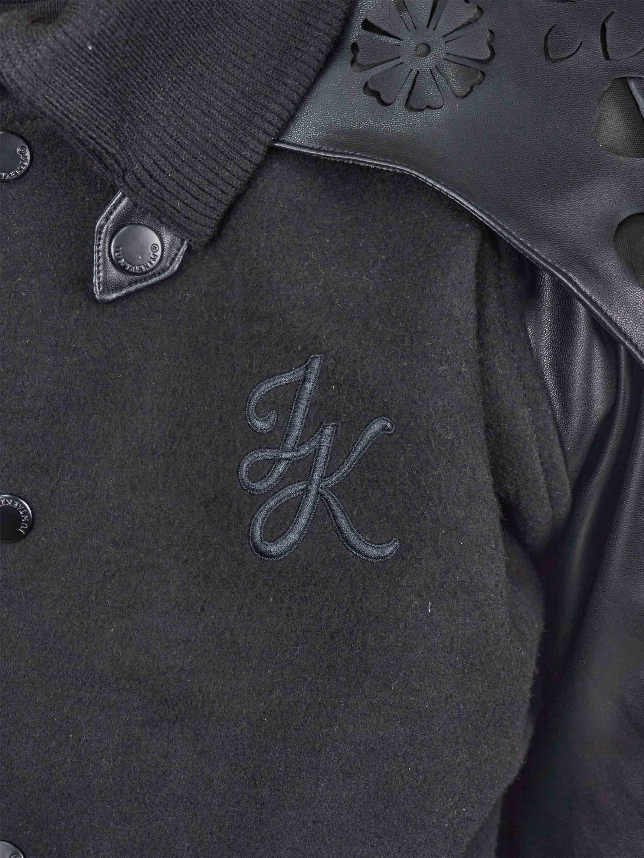 Juntae Kim - Laser-Cut Flower Varsity Jacket (OC1) product image 7 | TRAB K-Fashion Australia