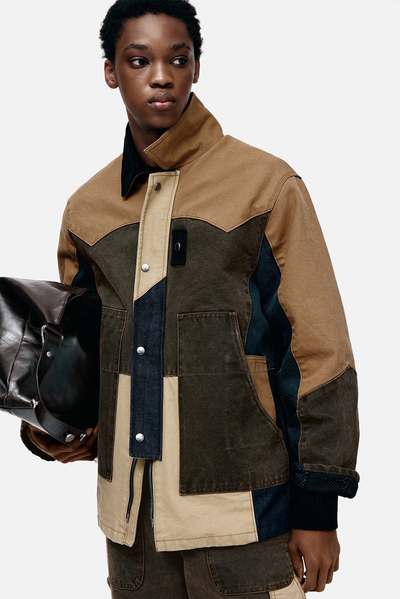 Andersson Bell - Patchwork Washed Jacket (Multi) product image 1 | TRAB K-Fashion Australia