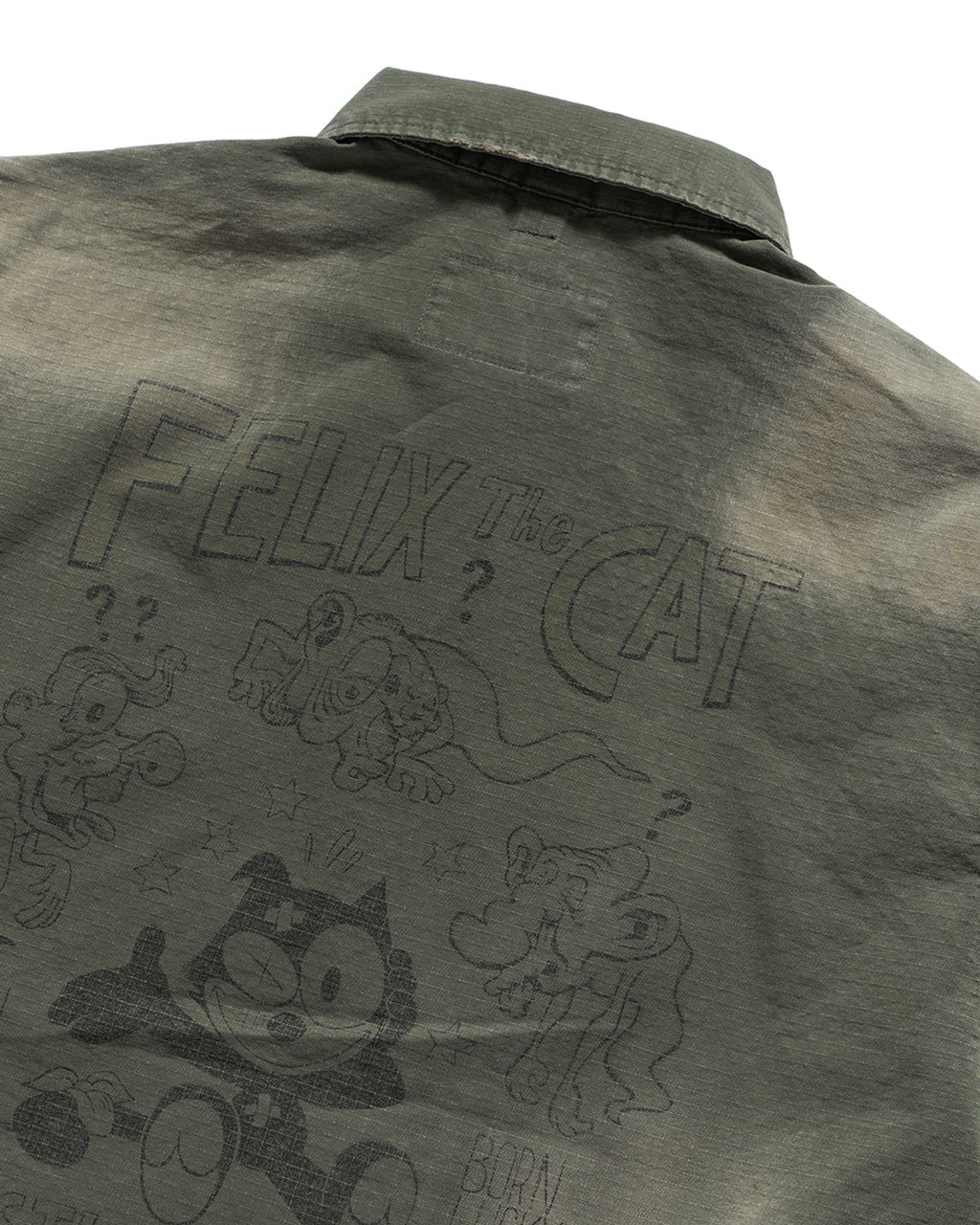 Eastlogue - Felix Timeworn Mil Field Jacket (Olive Ripstop) product image 4 | TRAB K-Fashion Australia
