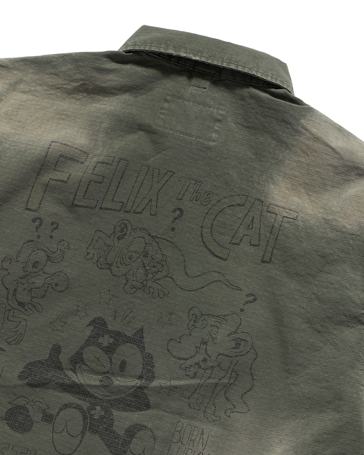 Eastlogue - Felix Timeworn Mil Field Jacket (Olive Ripstop) product image 4 | TRAB K-Fashion Australia