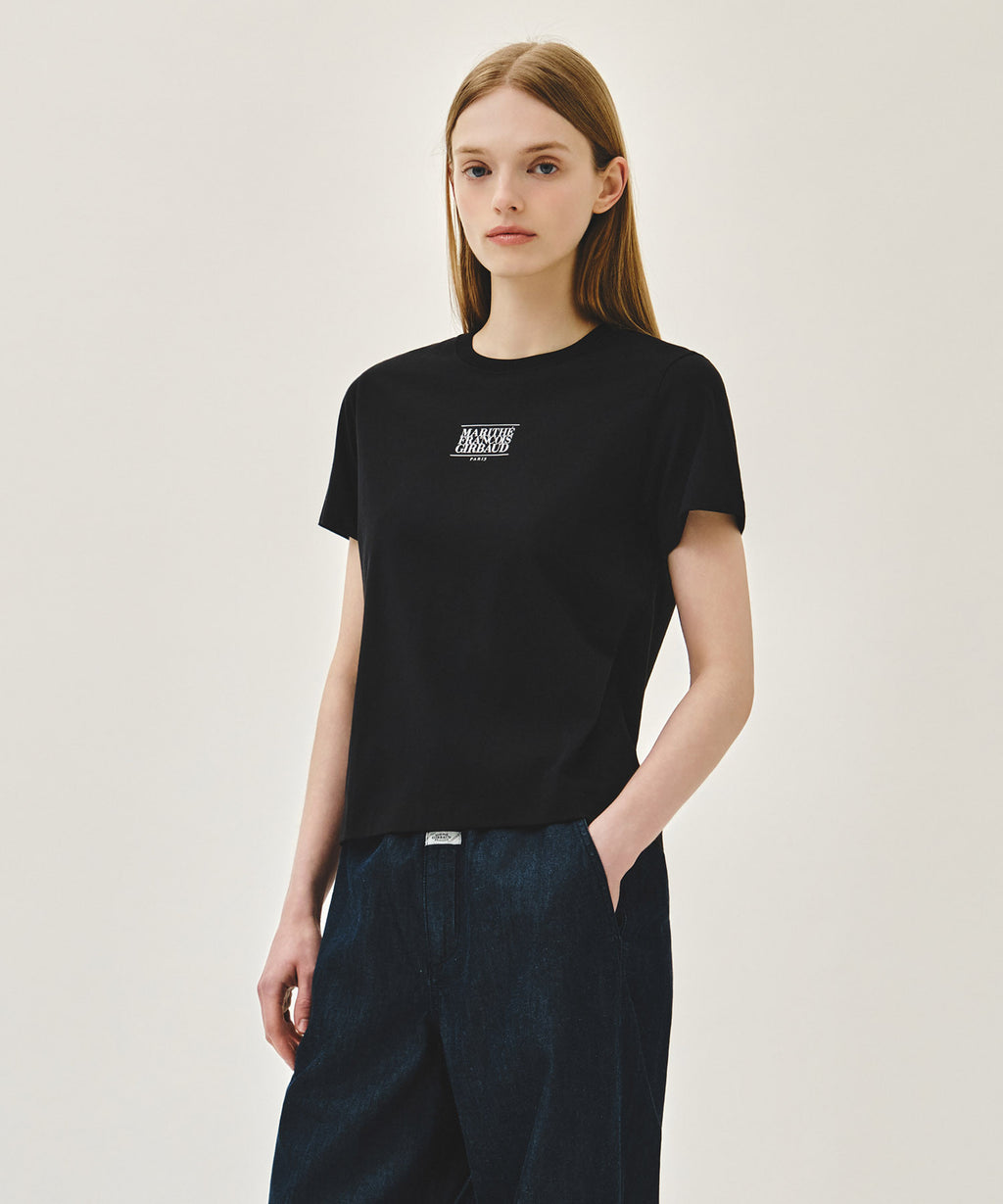 Marithe & Francois Girbaud - Small Classic Logo Tee (Black) product image 2 | TRAB K-Fashion Australia
