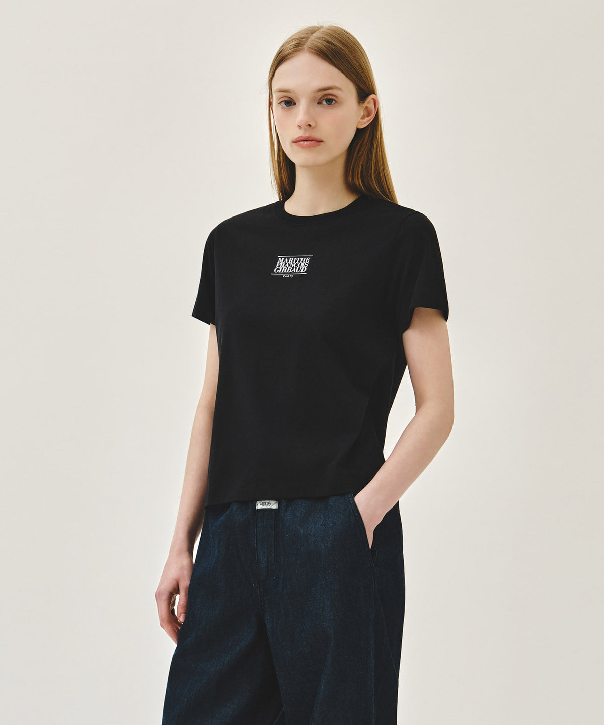 Marithe & Francois Girbaud - Small Classic Logo Tee (Black) product image 2 | TRAB K-Fashion Australia