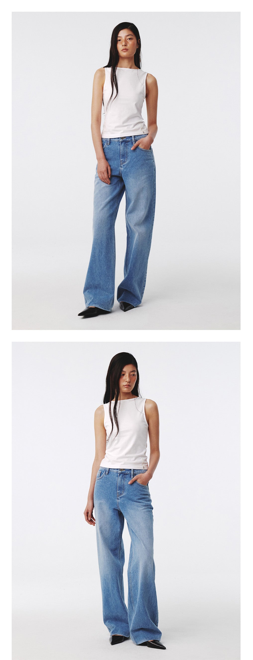 Kijun - Daily Essential Jeans (Blue) product image 1 | TRAB K-Fashion Australia