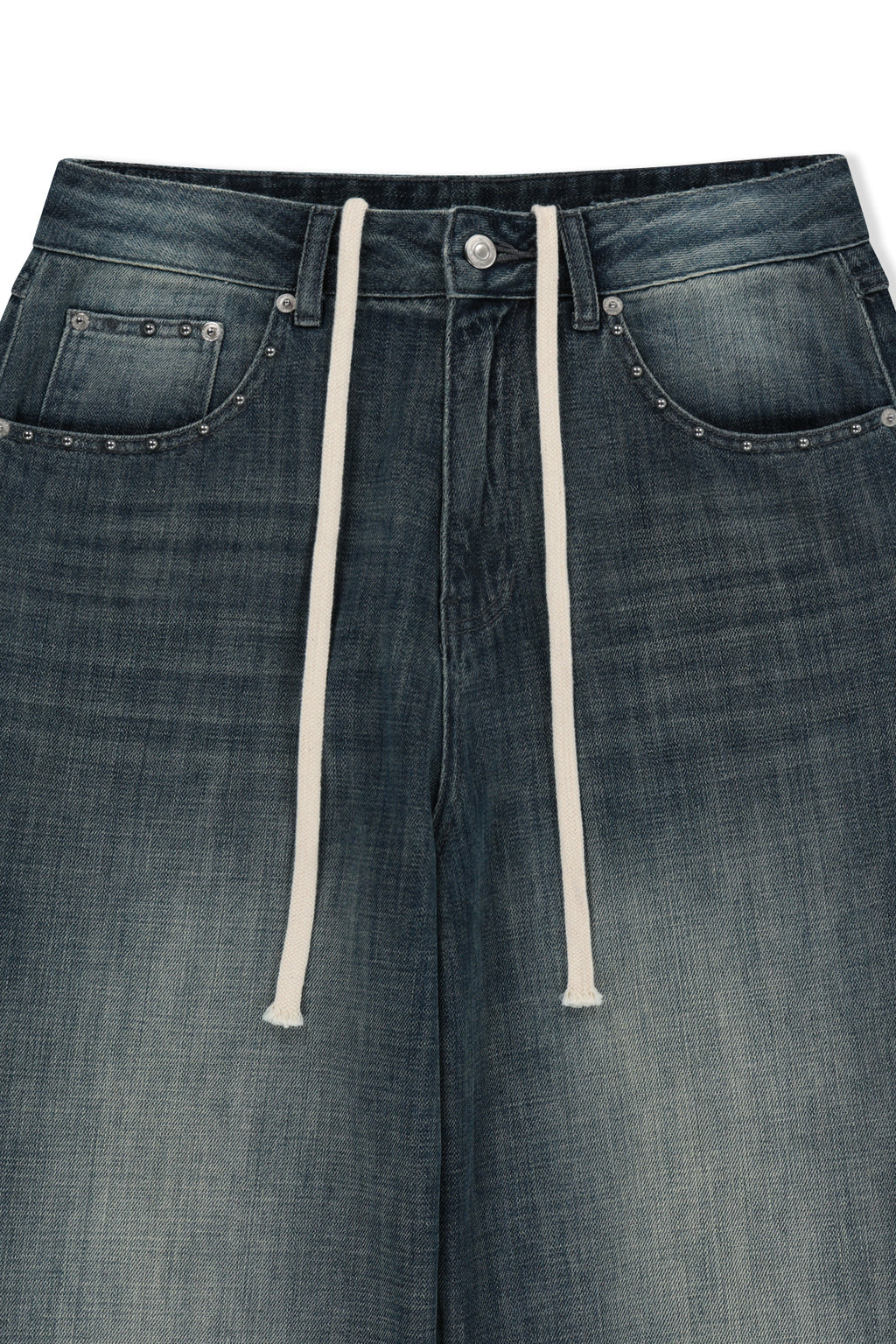 Matin Kim - Stud Point Denim Pants (Blue) product image 5 | TRAB K-Fashion Australia