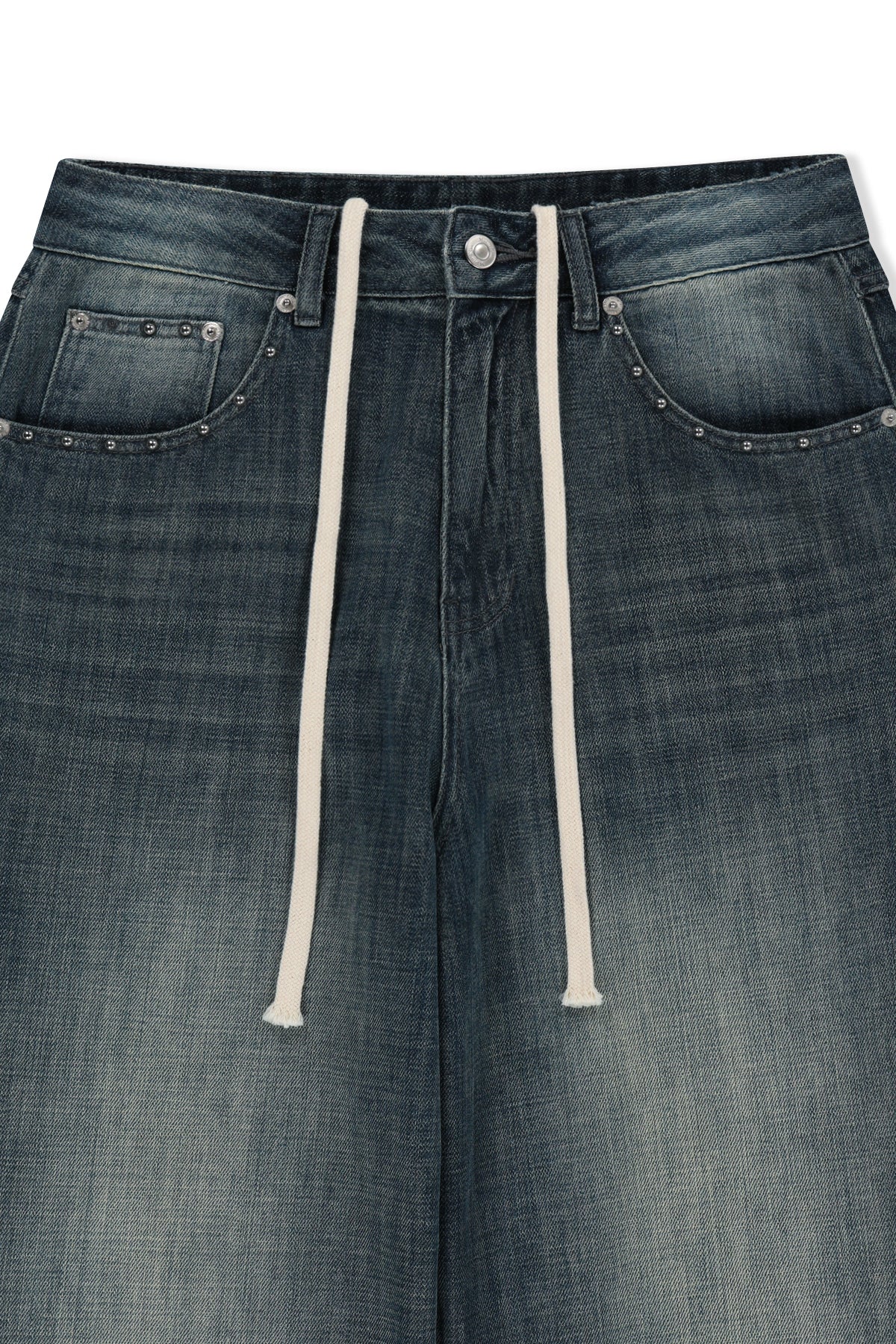 Matin Kim - Stud Point Denim Pants (Blue) product image 5 | TRAB K-Fashion Australia