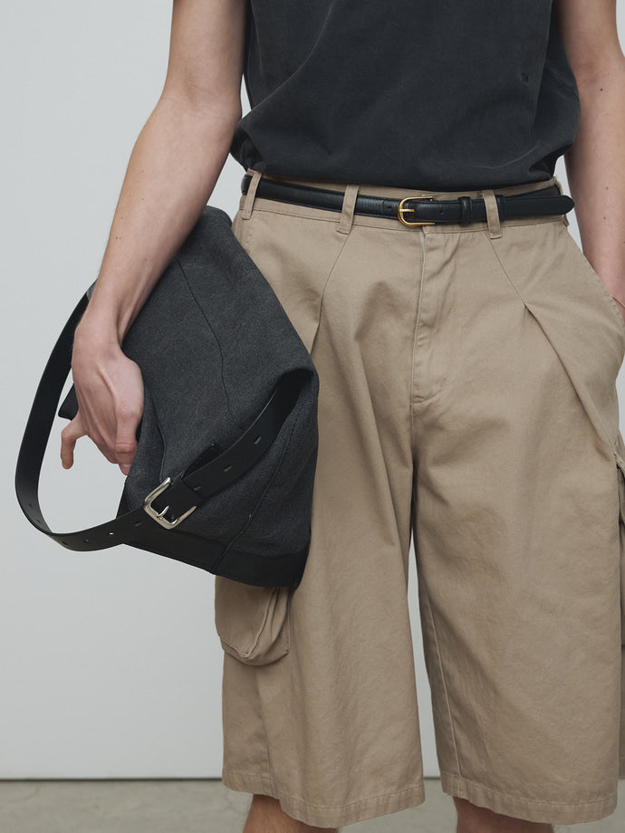 Tonywack - Garment-Washed Cotton Cargo Shorts (Beige) product image 6 | TRAB K-Fashion Australia