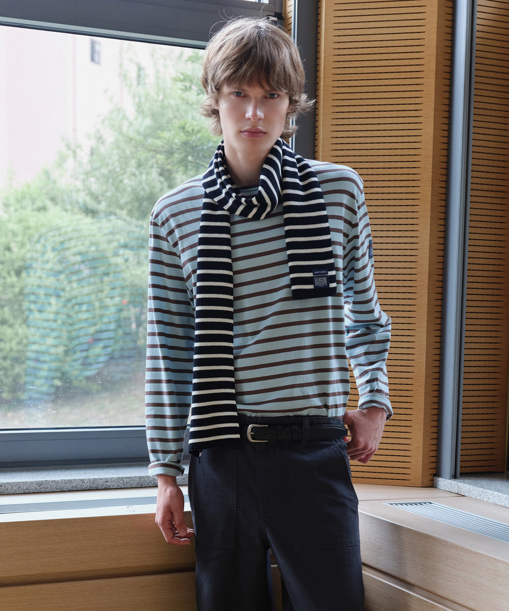 Marithe & Francois Girbaud - Marithe X Saint James Scarf Duguay (Navy) product image 6 | TRAB K-Fashion Australia