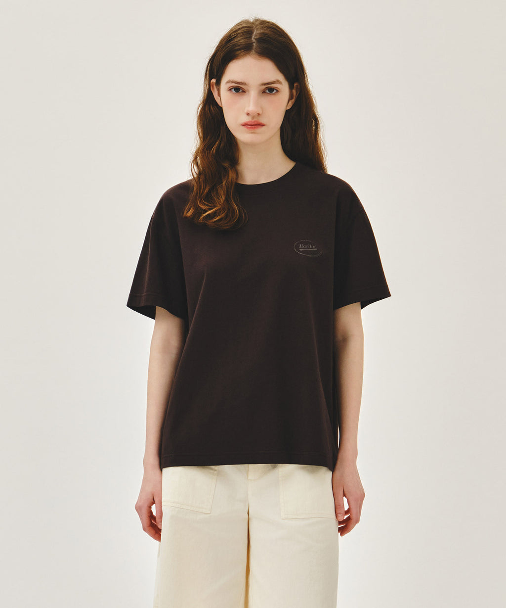 Marithe & Francois Girbaud - Vintage Logo Typo Tee (Brown) product image 1 | TRAB K-Fashion Australia