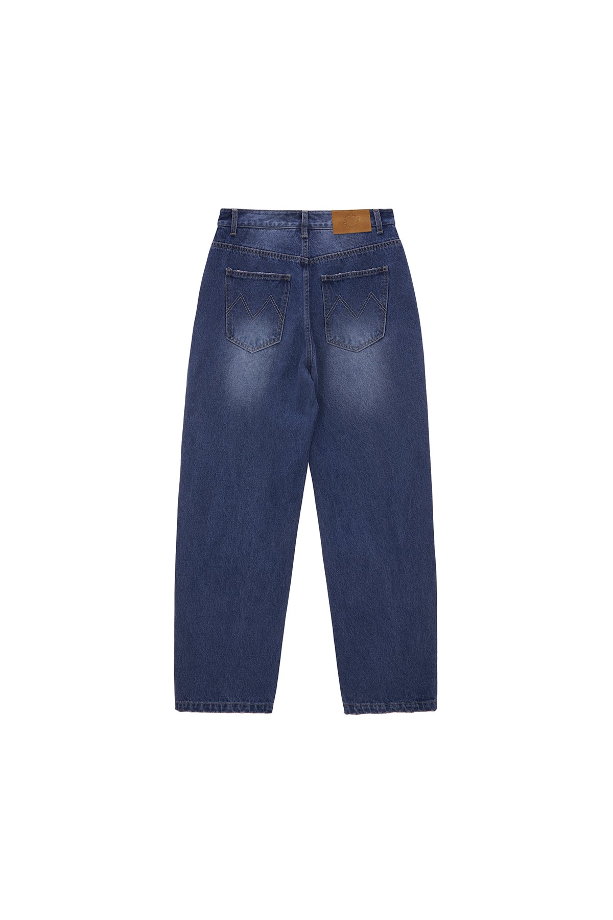 Matin Kim - Earphone Printed Denim Pants (Blue) product image 2 | TRAB K-Fashion Australia