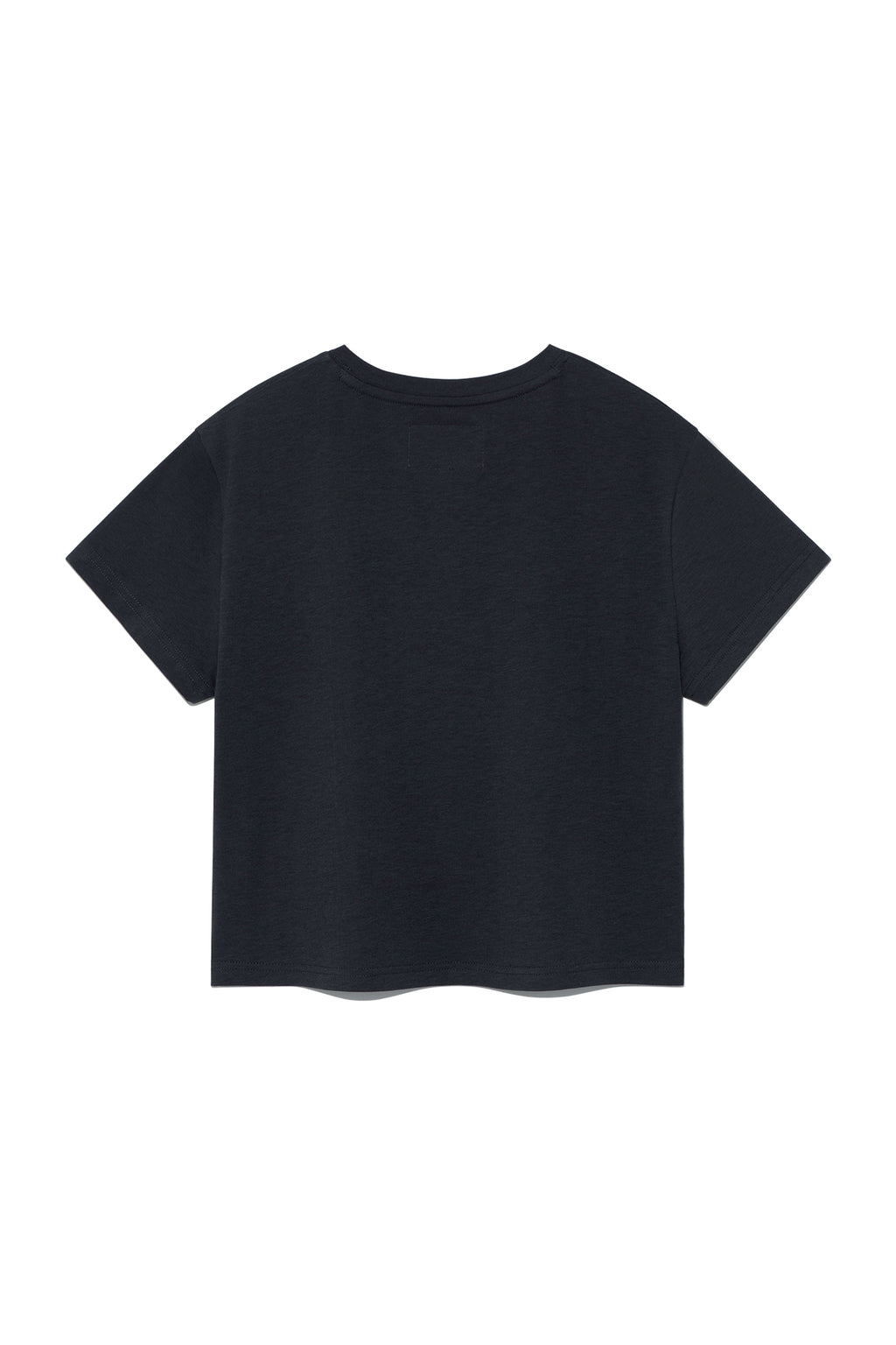 Matin Kim - Dusty Typo Graphic Crop Top (Charcoal) product image 2 | TRAB K-Fashion Australia