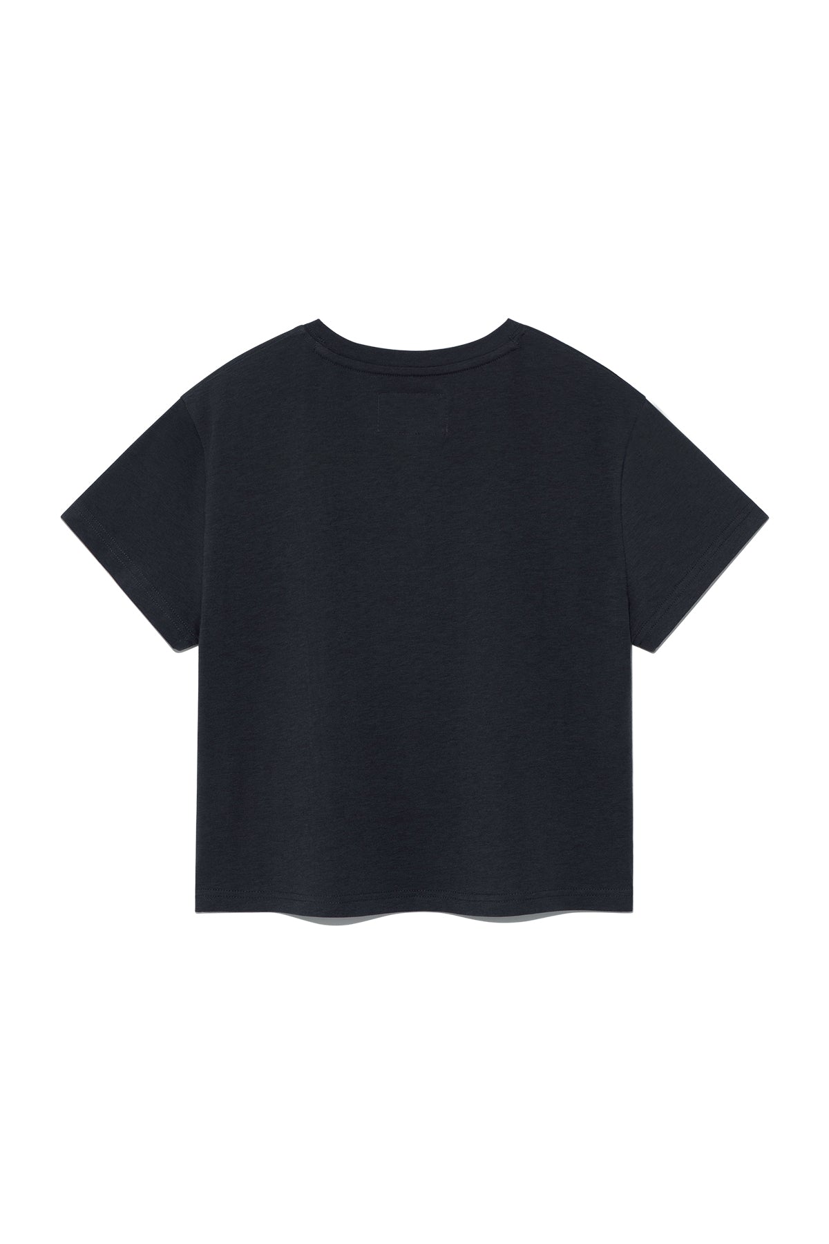 Matin Kim - Dusty Typo Graphic Crop Top (Charcoal) product image 2 | TRAB K-Fashion Australia
