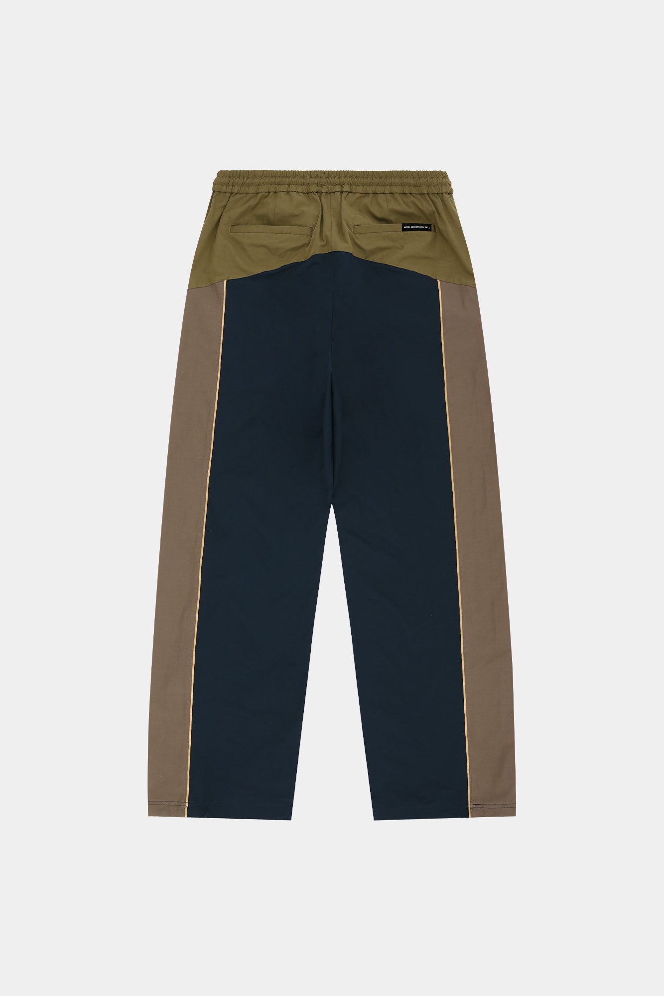 Andersson Bell - Unisex Color Block Nylon Track Pants (Navy/Khaki) product image 13 | TRAB K-Fashion Australia