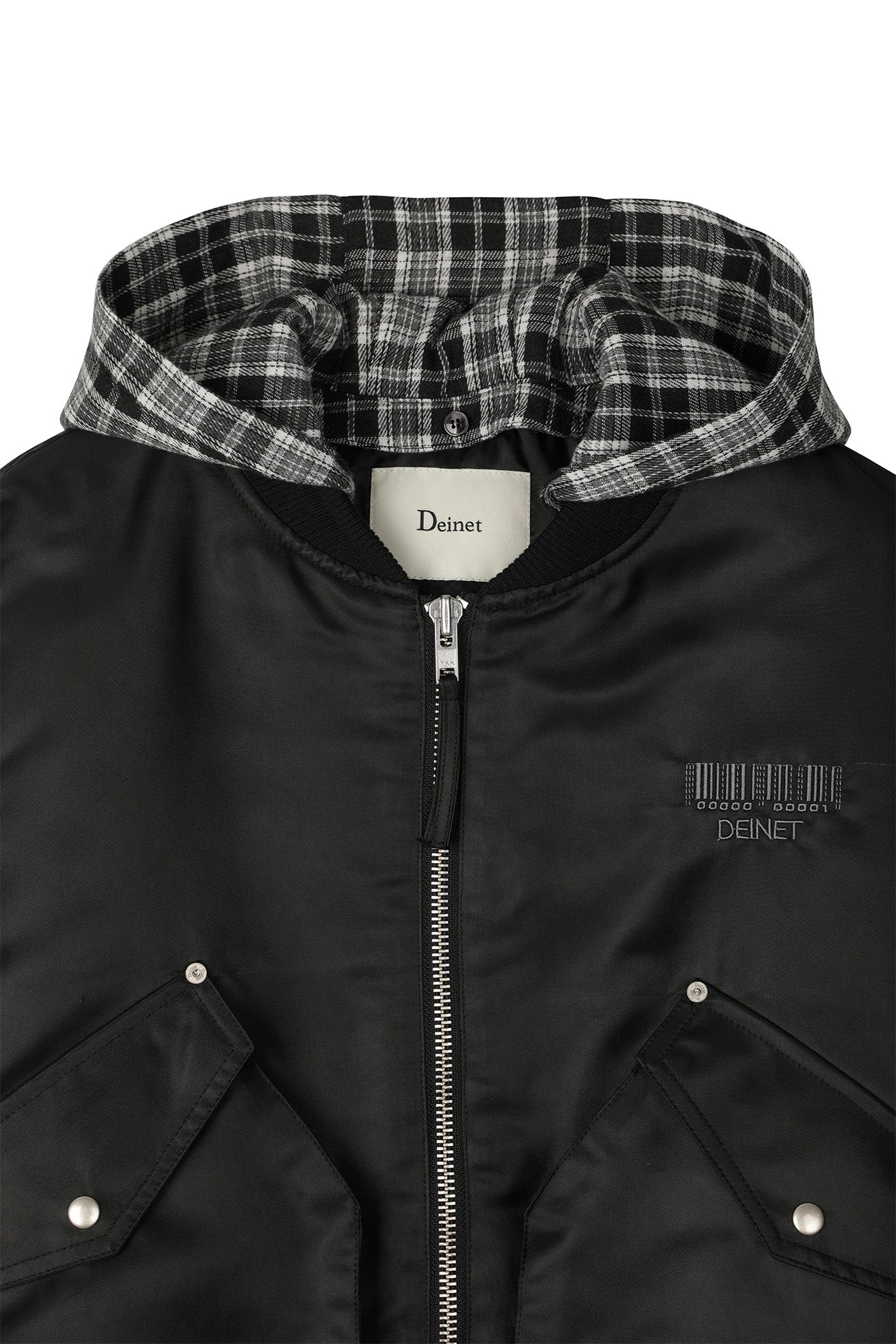 Deinet - Stud Check Point Ma1 Jumper (Black) product image 10 | TRAB K-Fashion Australia
