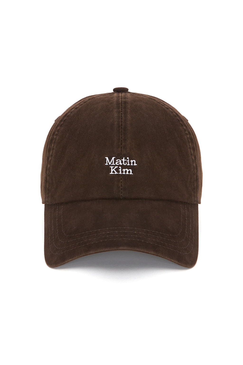 Matin Kim - Matin Mini Logo Ball Cap (Brown) product image 1 | TRAB K-Fashion Australia
