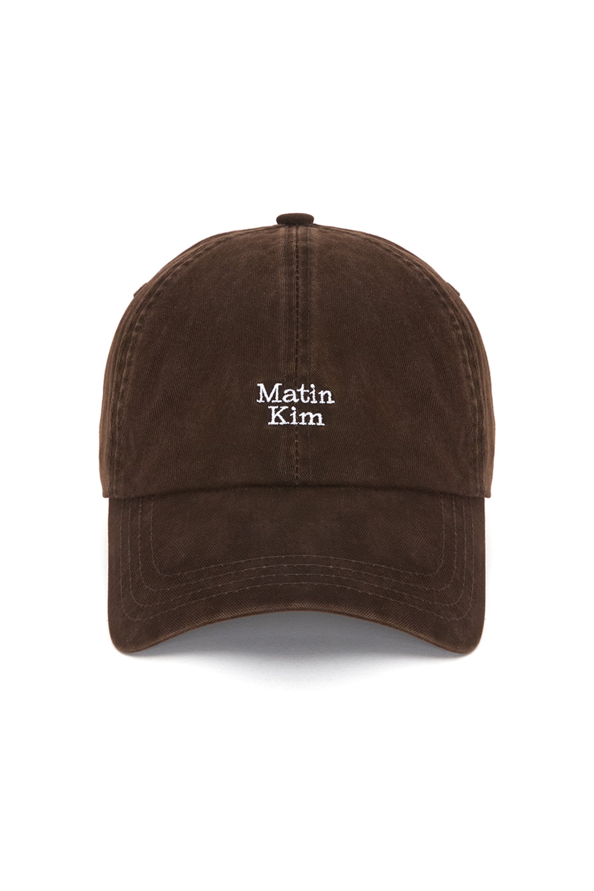 Matin Kim - Matin Mini Logo Ball Cap (Brown) product image 1 | TRAB K-Fashion Australia