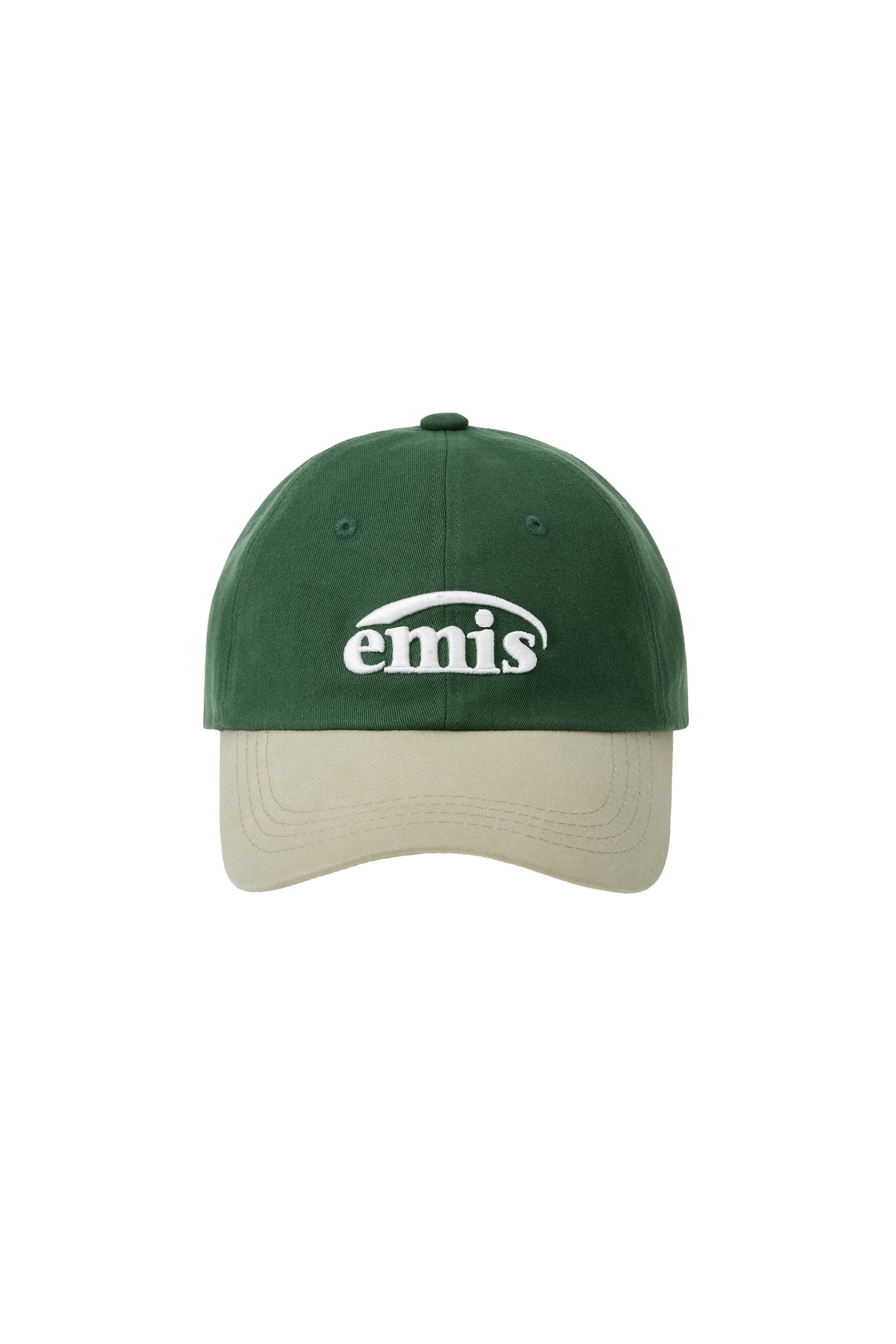 Emis - New Logo Mix Ball Cap(Renewal) (Beige/Green) product image 1 | TRAB K-Fashion Australia