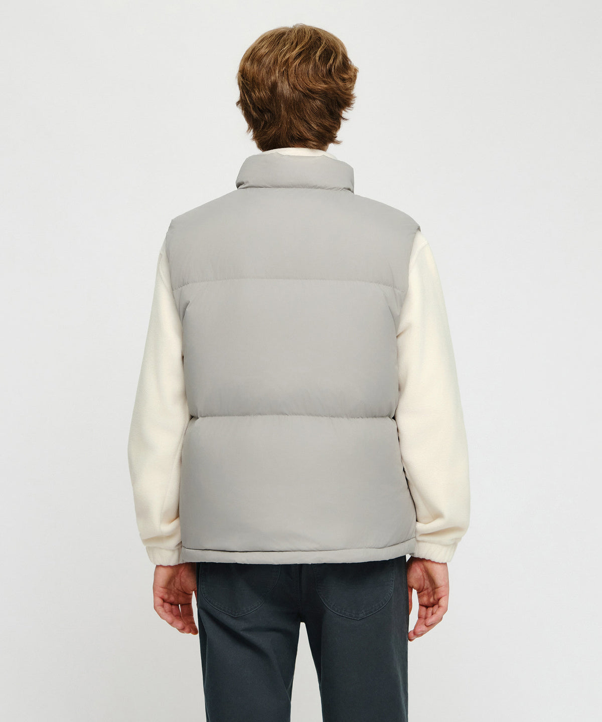 Marithe & Francois Girbaud - High Neck Down Vest (Light Gray) product image 3 | TRAB K-Fashion Australia