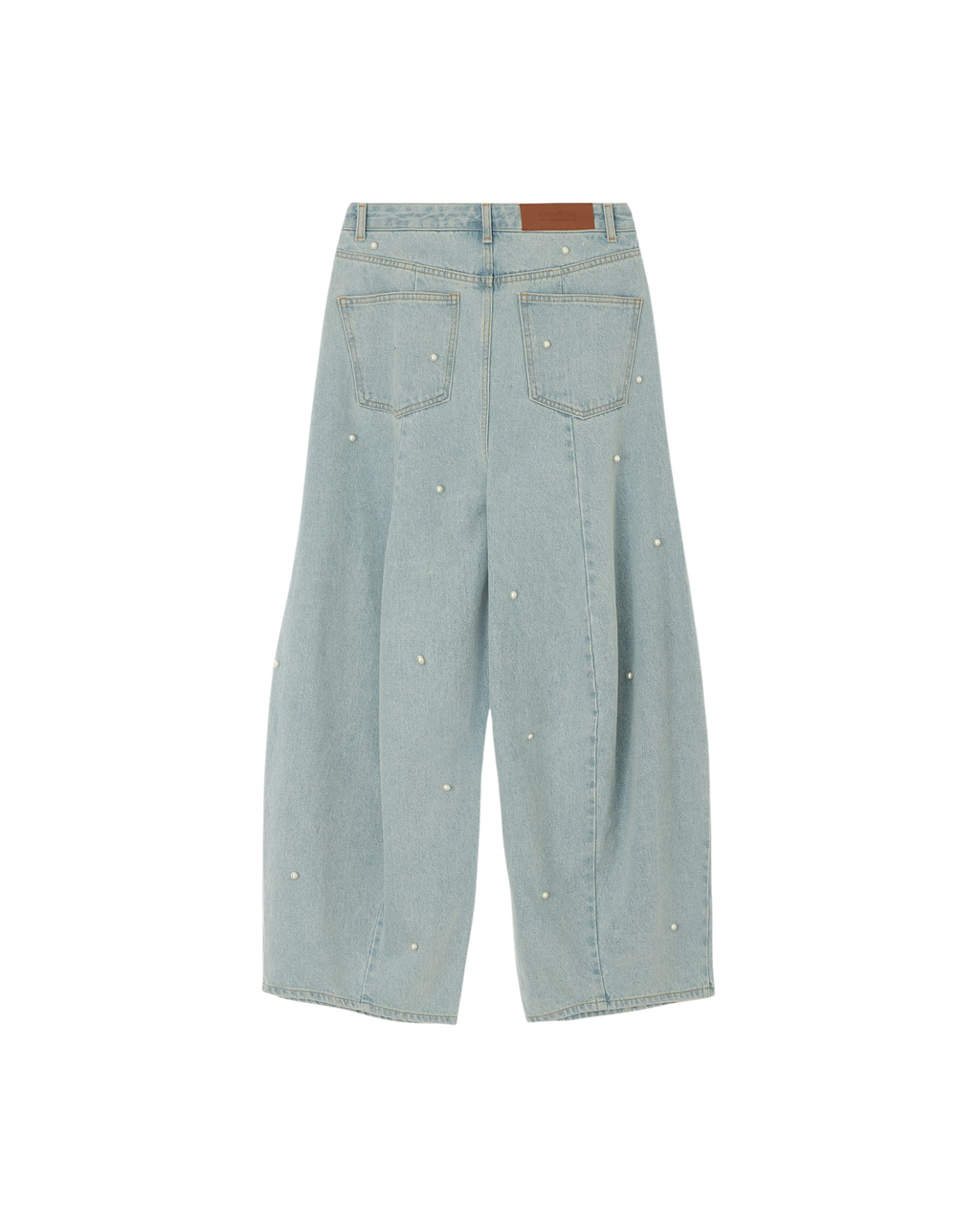 Kimhe Kim - Pearl Embellished Balloon Fit Jeans (Sky Blue) product image 11 | TRAB K-Fashion Australia