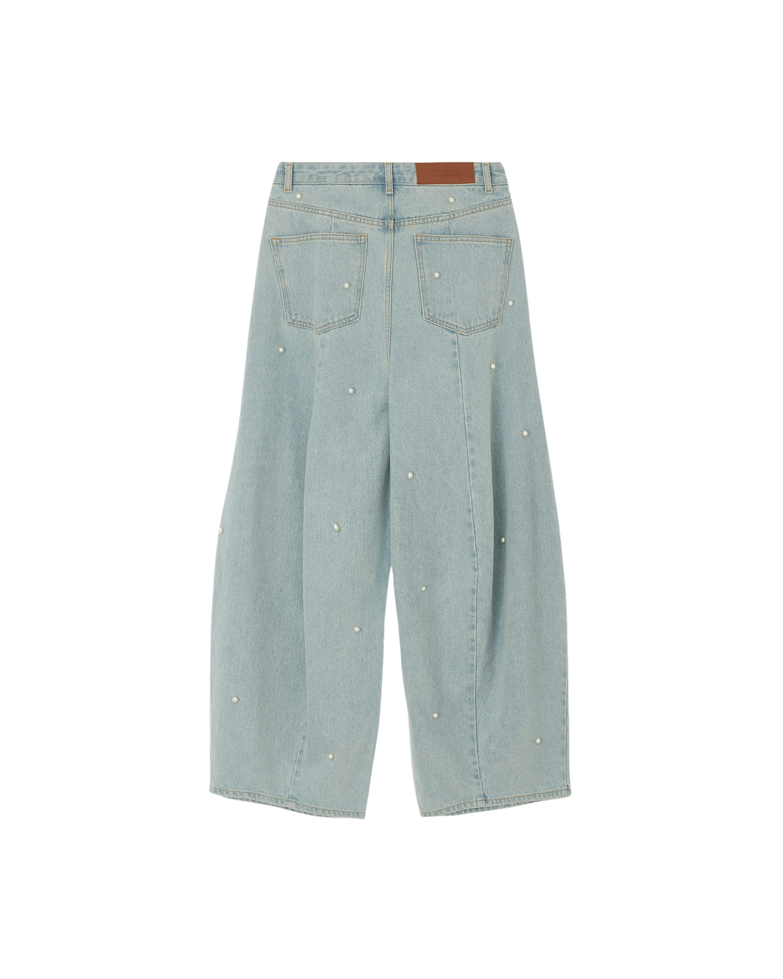Kimhe Kim - Pearl Embellished Balloon Fit Jeans (Sky Blue) product image 11 | TRAB K-Fashion Australia