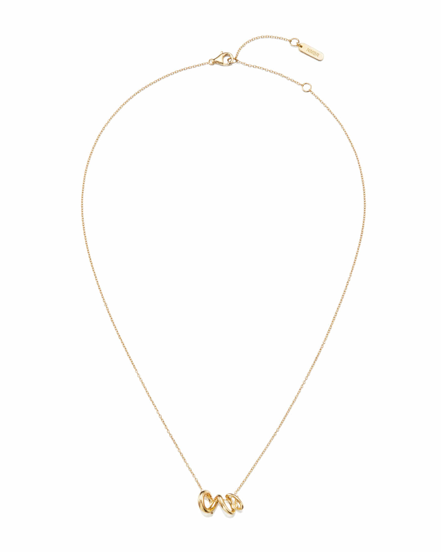 Numbering - Fluid Spiral Pendant Necklace #4803 product image 4 | TRAB K-Fashion Australia
